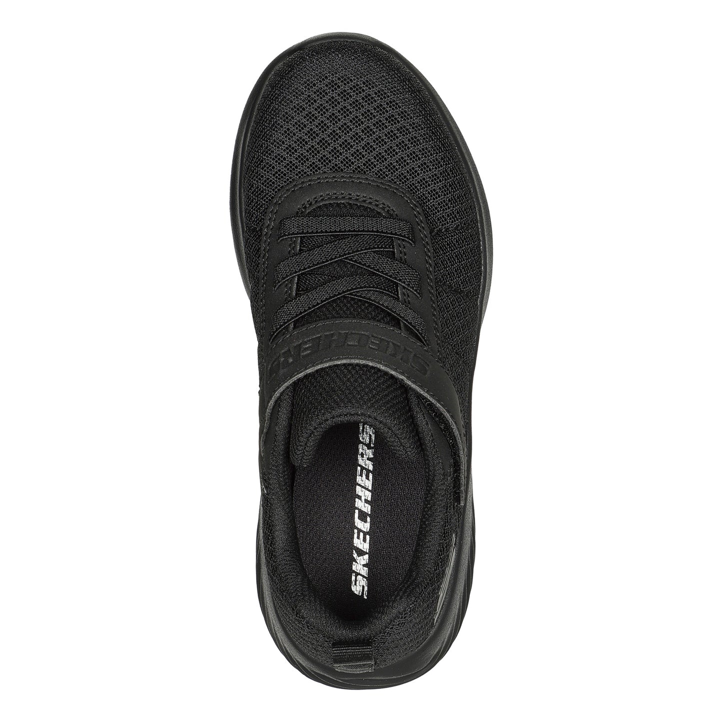 Peltz Shoes  Boy's Skechers Bounder – Baronik Sneaker - Little Kid Solid Black 403744L-BBK