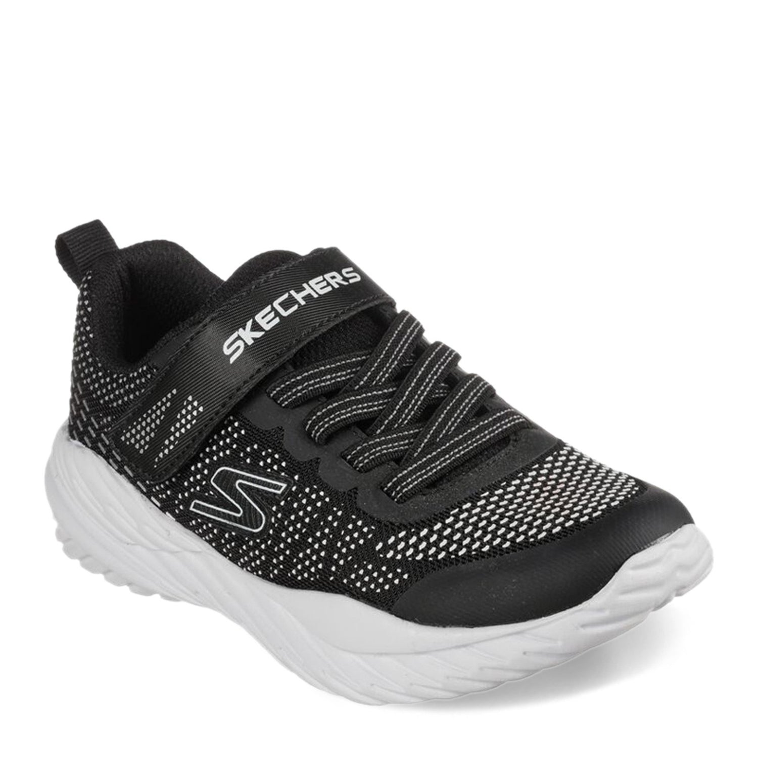 Peltz Shoes  Boy's Skechers Nitro Sprint - Karvo Sneaker - Little Kid & Big Kid BLACK 403753L-BKSL