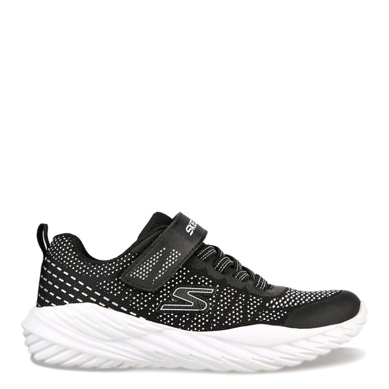 Peltz Shoes  Boy's Skechers Nitro Sprint - Karvo Sneaker - Little Kid & Big Kid BLACK 403753L-BKSL