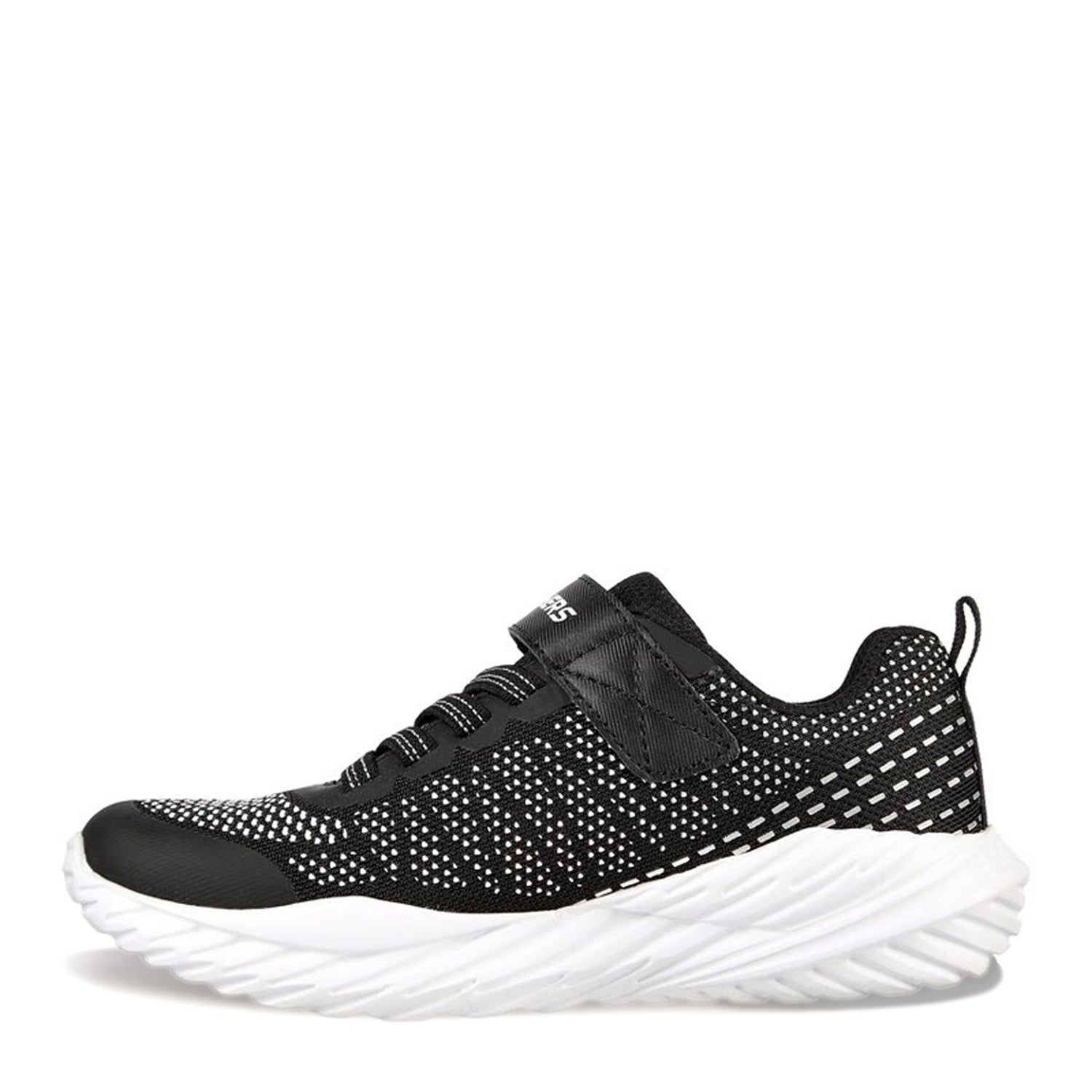 Peltz Shoes  Boy's Skechers Nitro Sprint - Karvo Sneaker - Little Kid & Big Kid BLACK 403753L-BKSL
