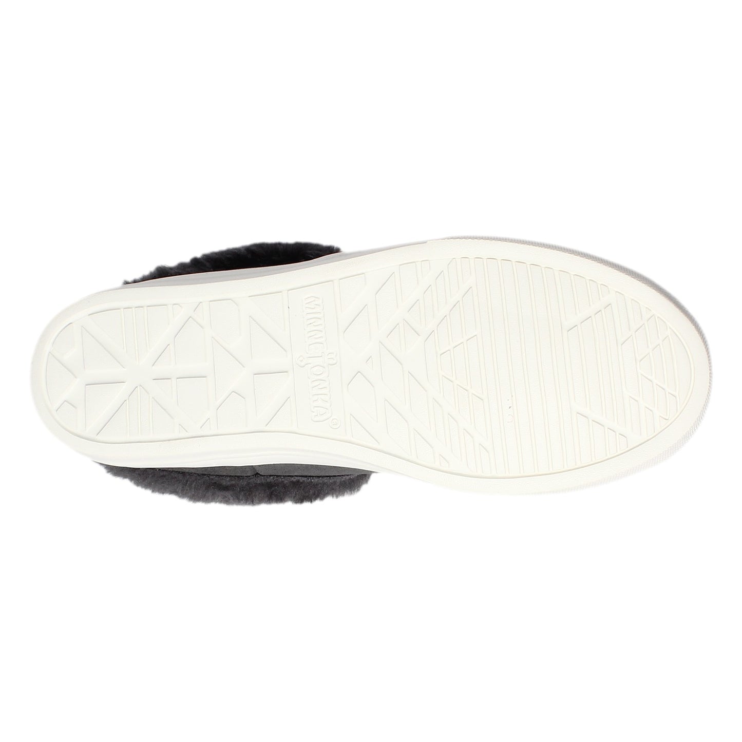 Peltz Shoes  Women's Minnetonka Windy Slip-On BLACK 40465