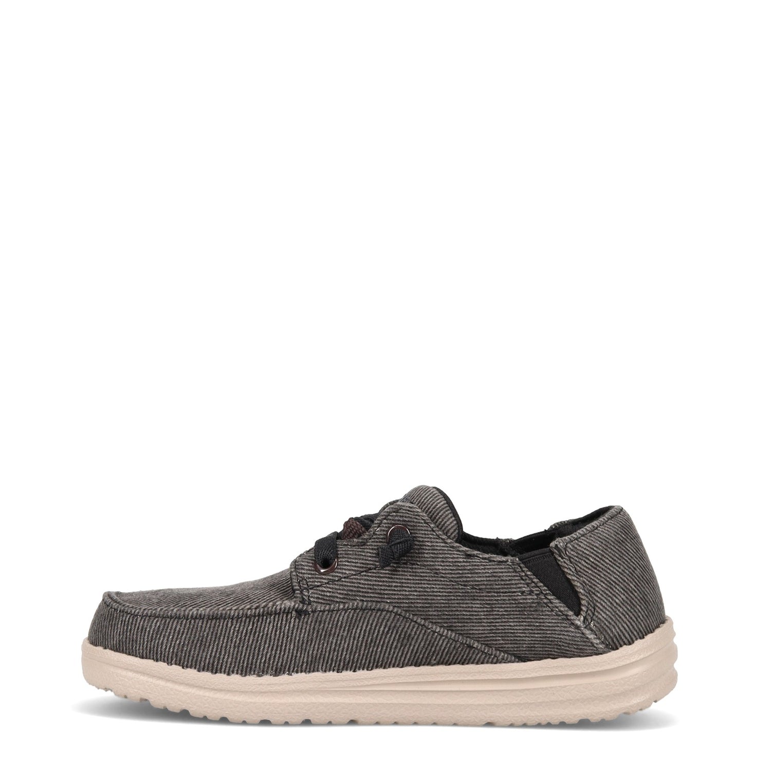 Peltz Shoes  Boy's Skechers Melson Volgo Moc - Little Kid & Big Kid BLACK 405690L-BLK