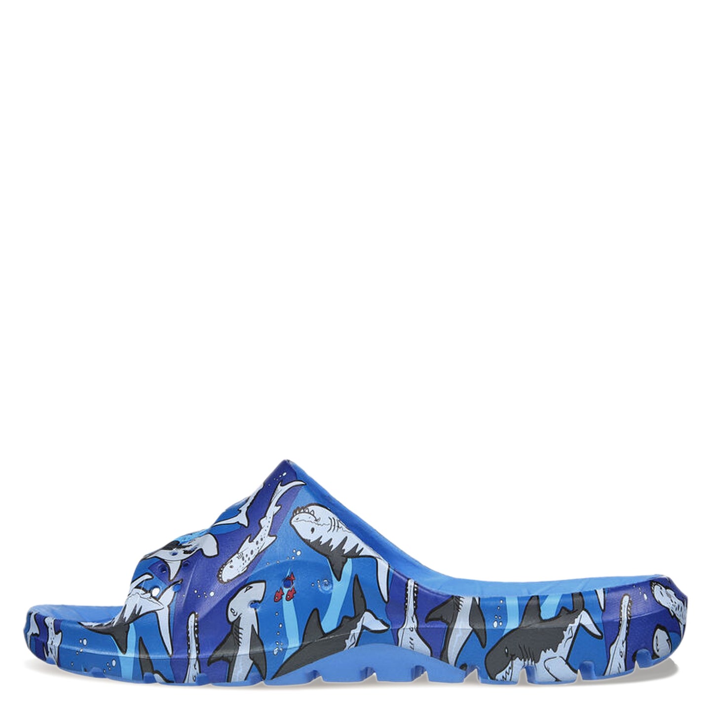 Peltz Shoes  Boy's Skechers Foamies: Hogan - Dangerous Waters Sandal - Little Kid & Big Kid Blue 406466L-BLLB