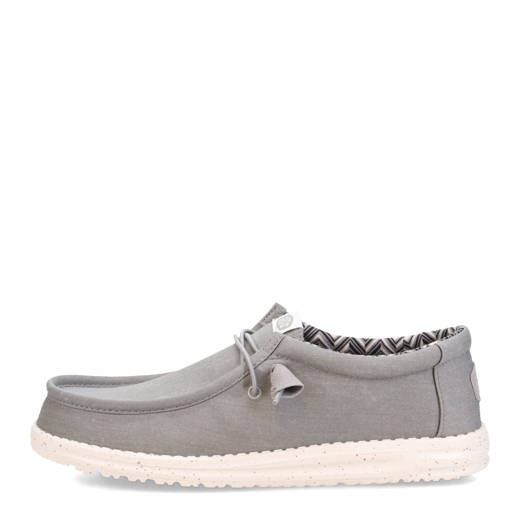 Men's Hey Dude Wally Stretch Canvas Slip-On LIGHT GREY STRETCH CANVAS 40700-007