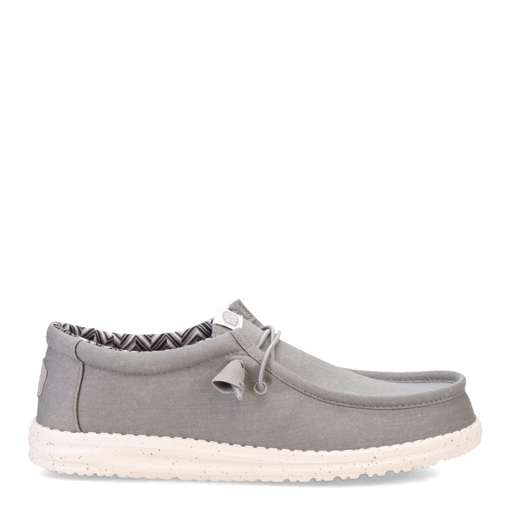 Men's Hey Dude Wally Stretch Canvas Slip-On LIGHT GREY STRETCH CANVAS 40700-007