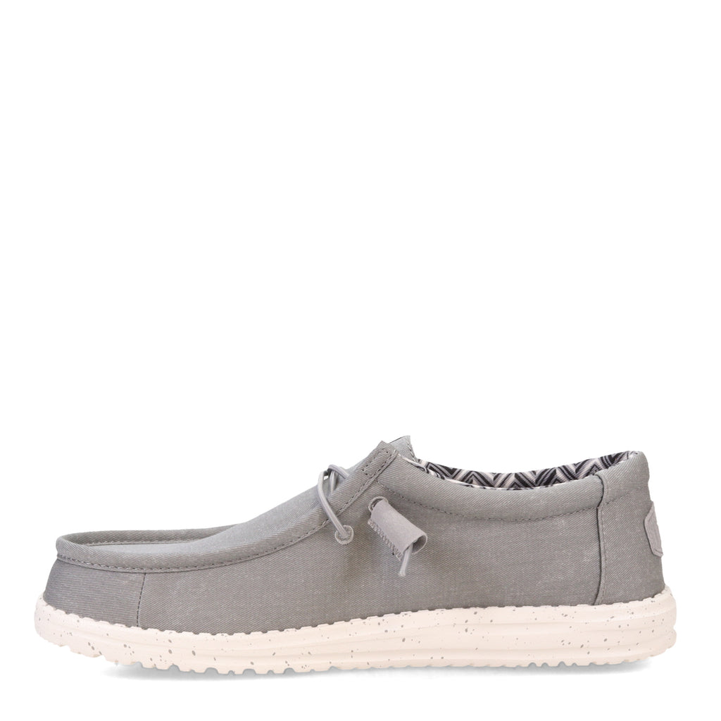 Men's Hey Dude Wally Stretch Canvas Slip-On LIGHT GREY STRETCH CANVAS 40700-007