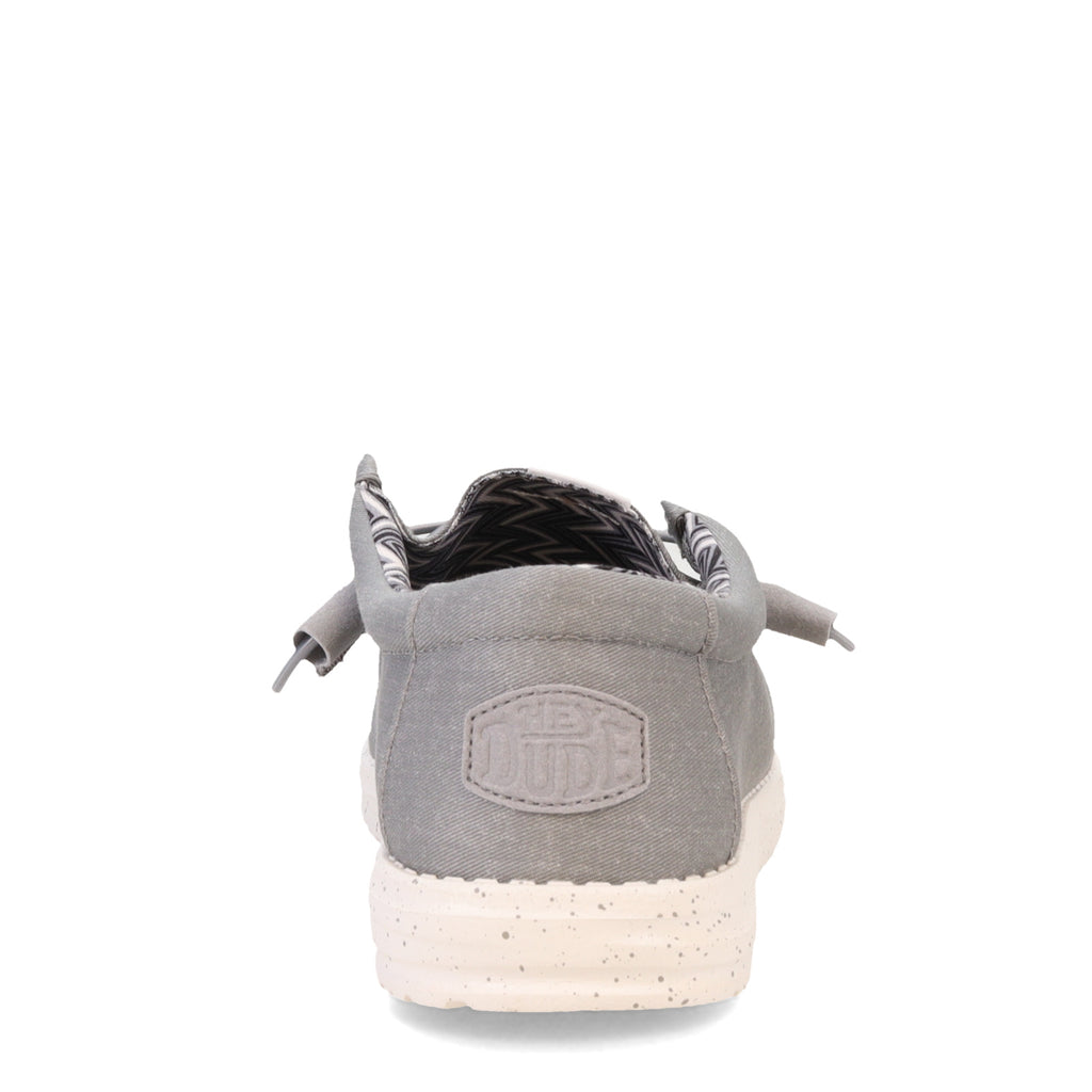 Men's Hey Dude Wally Stretch Canvas Slip-On LIGHT GREY STRETCH CANVAS 40700-007