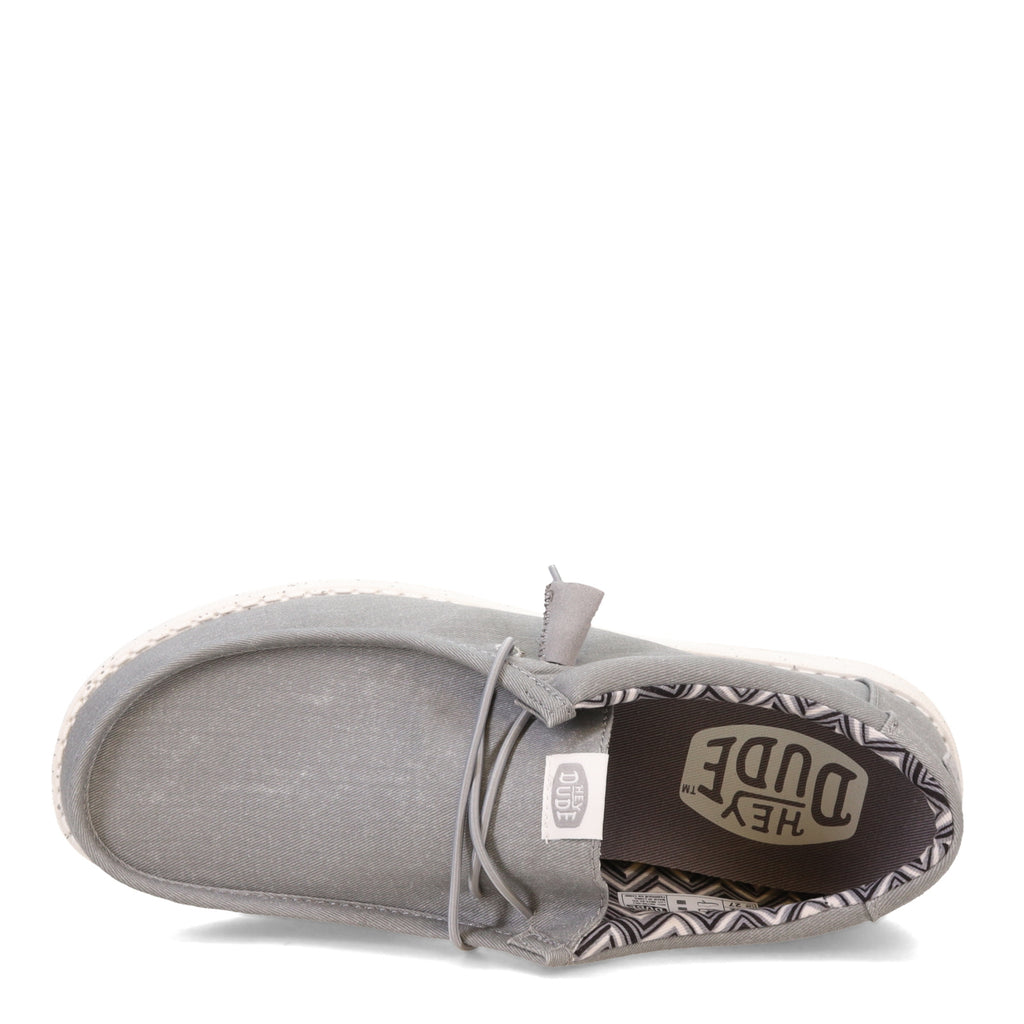 Men's Hey Dude Wally Stretch Canvas Slip-On LIGHT GREY STRETCH CANVAS 40700-007