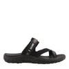 Peltz Shoes  Women's Skechers Reggae Seize The Day Thong Sandal BLACK 41112-BLK