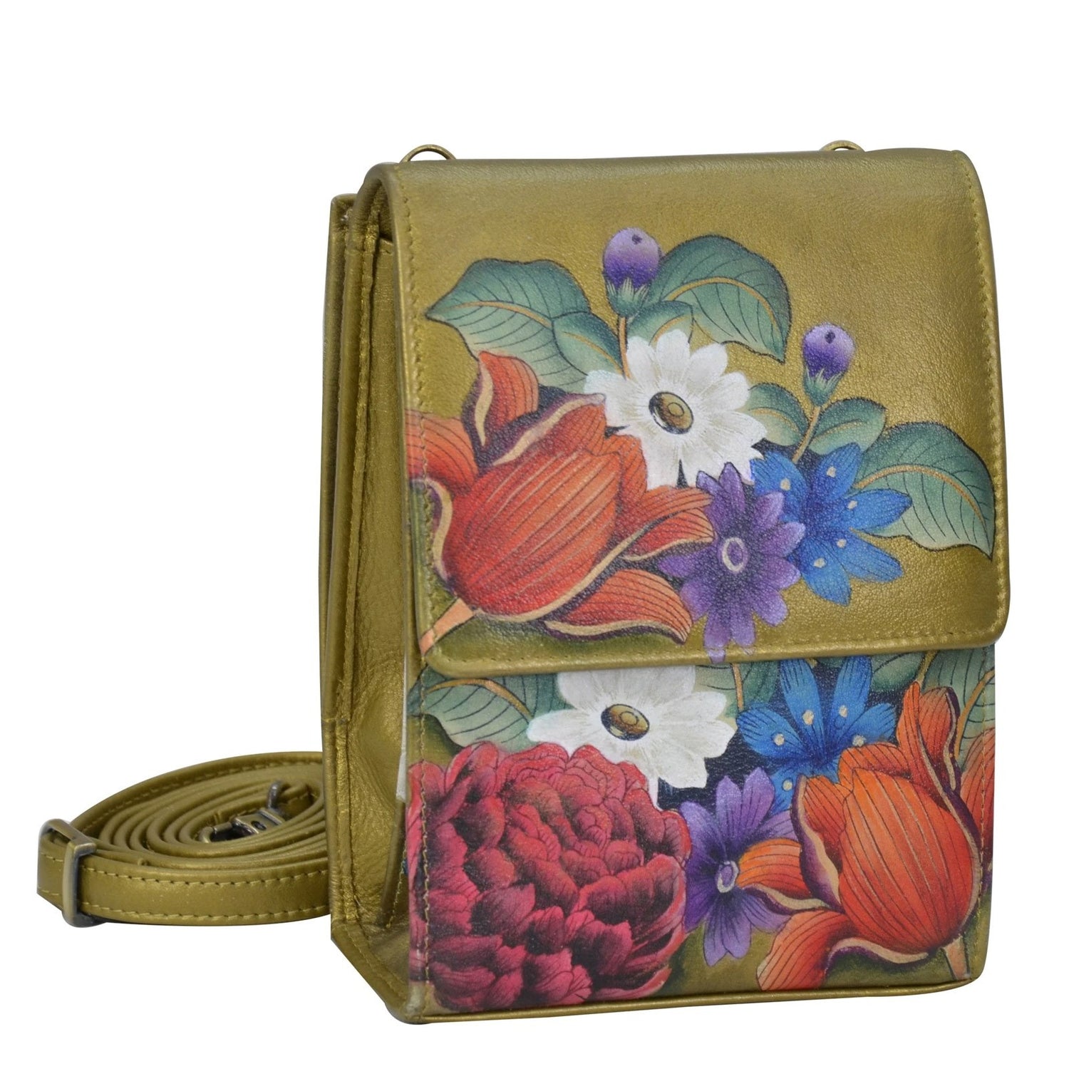 Peltz Shoes  Anuschka Mini Sling Bag Dreamy Floral 412-DRF