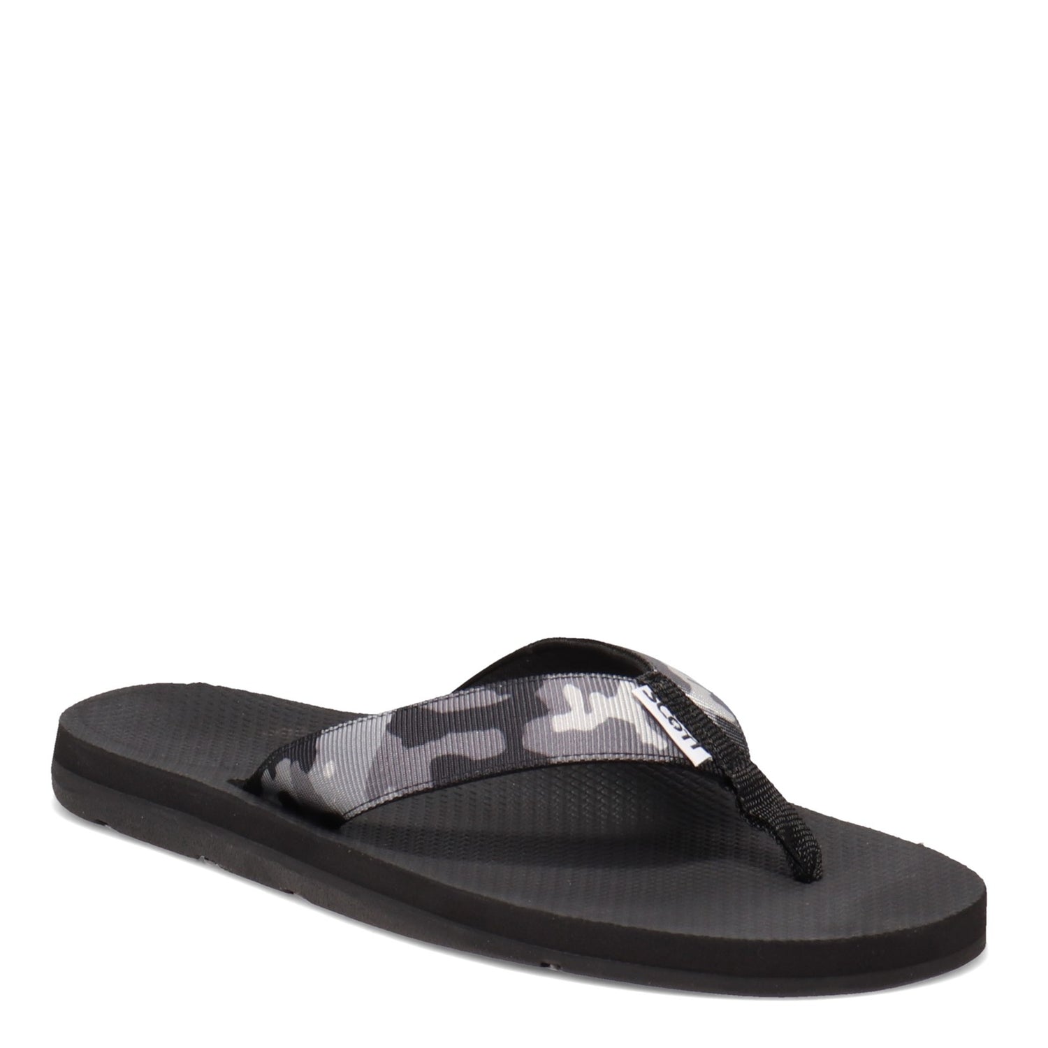 Peltz Shoes  Men's Scott Hawaii Kaikane Sandal BLACK CAMO 4125-BLACKCAMO