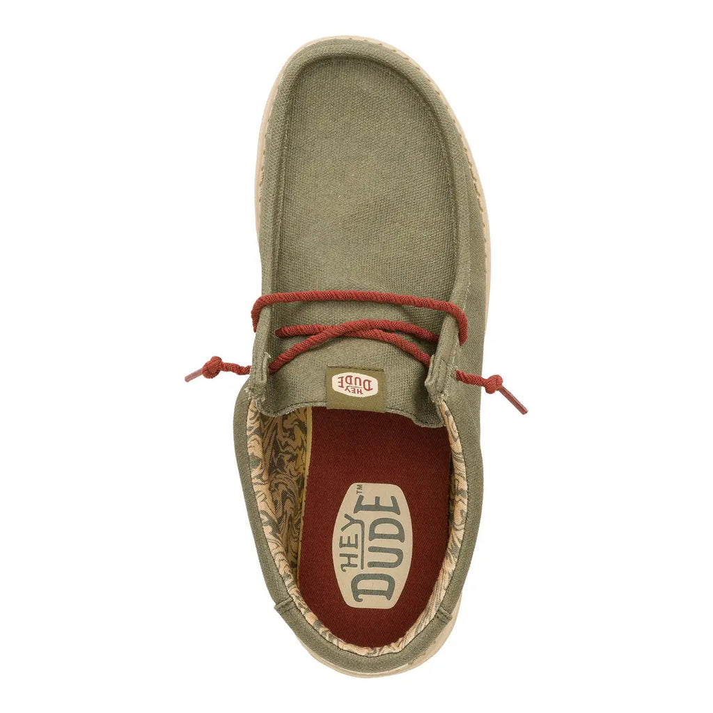 Men's Hey Dude, Wally Waxed Canvas Slip-On