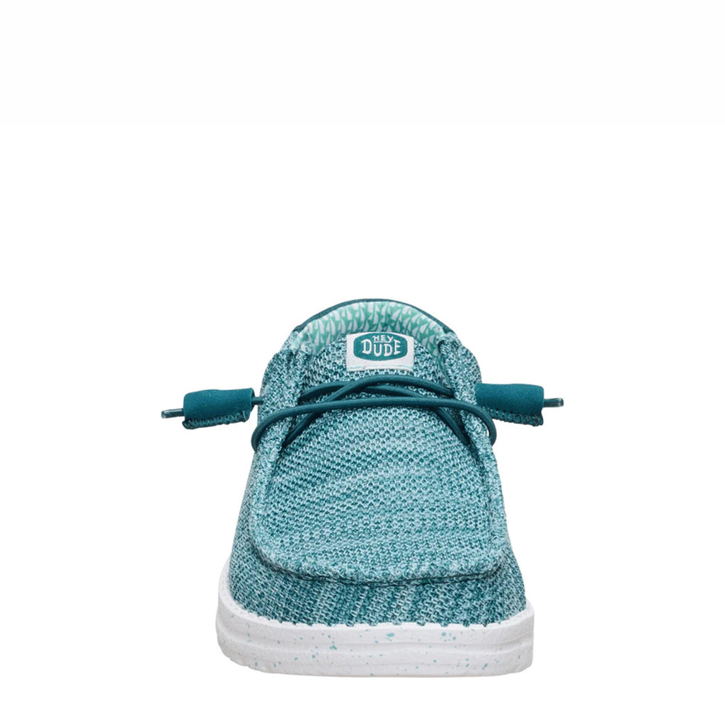 Women's Hey Dude Wendy Stretch Sox Slip-On TEAL 41878-4ZK