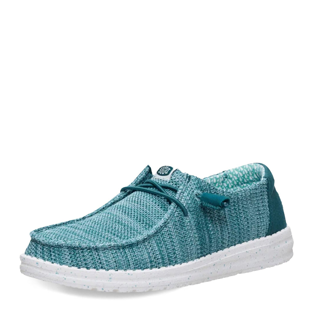 Women's Hey Dude Wendy Stretch Sox Slip-On TEAL 41878-4ZK