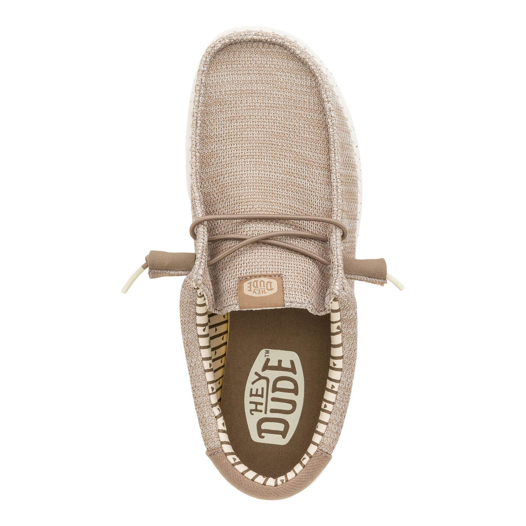 Men's Hey Dude Wally Stretch Sox Slip-On TAN 41898-265