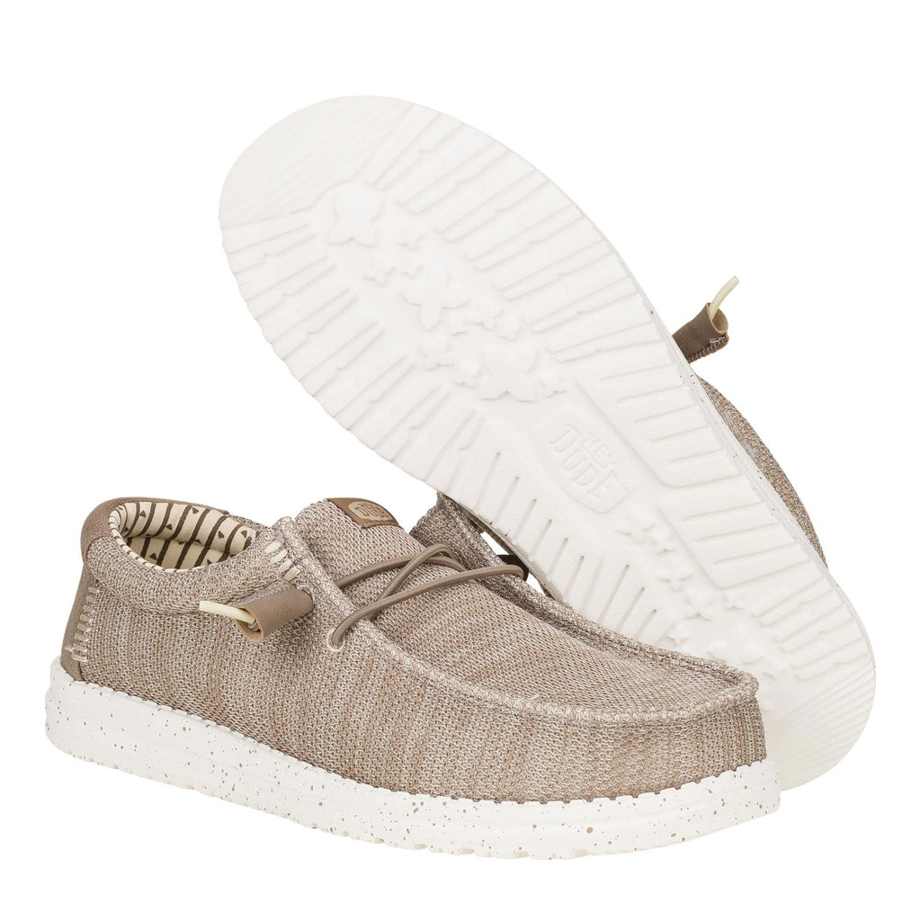 Men's Hey Dude Wally Stretch Sox Slip-On TAN 41898-265