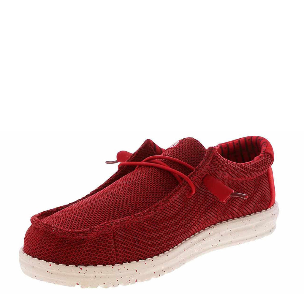 Men's Hey Dude Wally Stretch Sox Slip-On RED 41898-610