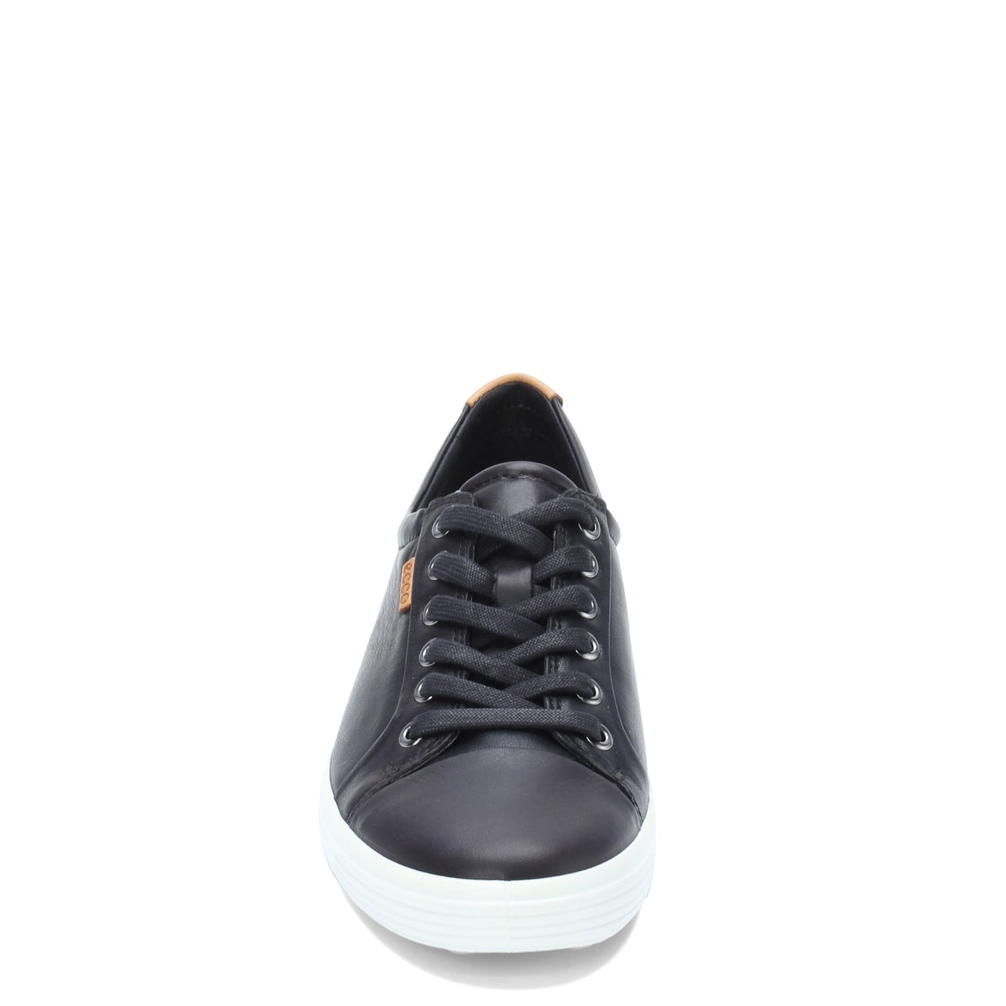 Peltz Shoes  Women's Ecco Soft 7 Lace up Shoe BLACK 430003-01001