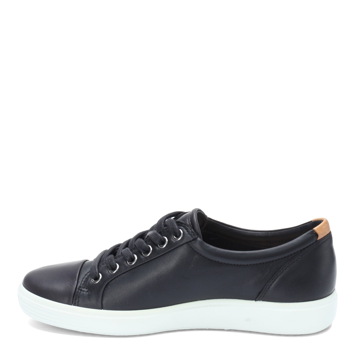Peltz Shoes  Women's Ecco Soft 7 Lace up Shoe BLACK 430003-01001