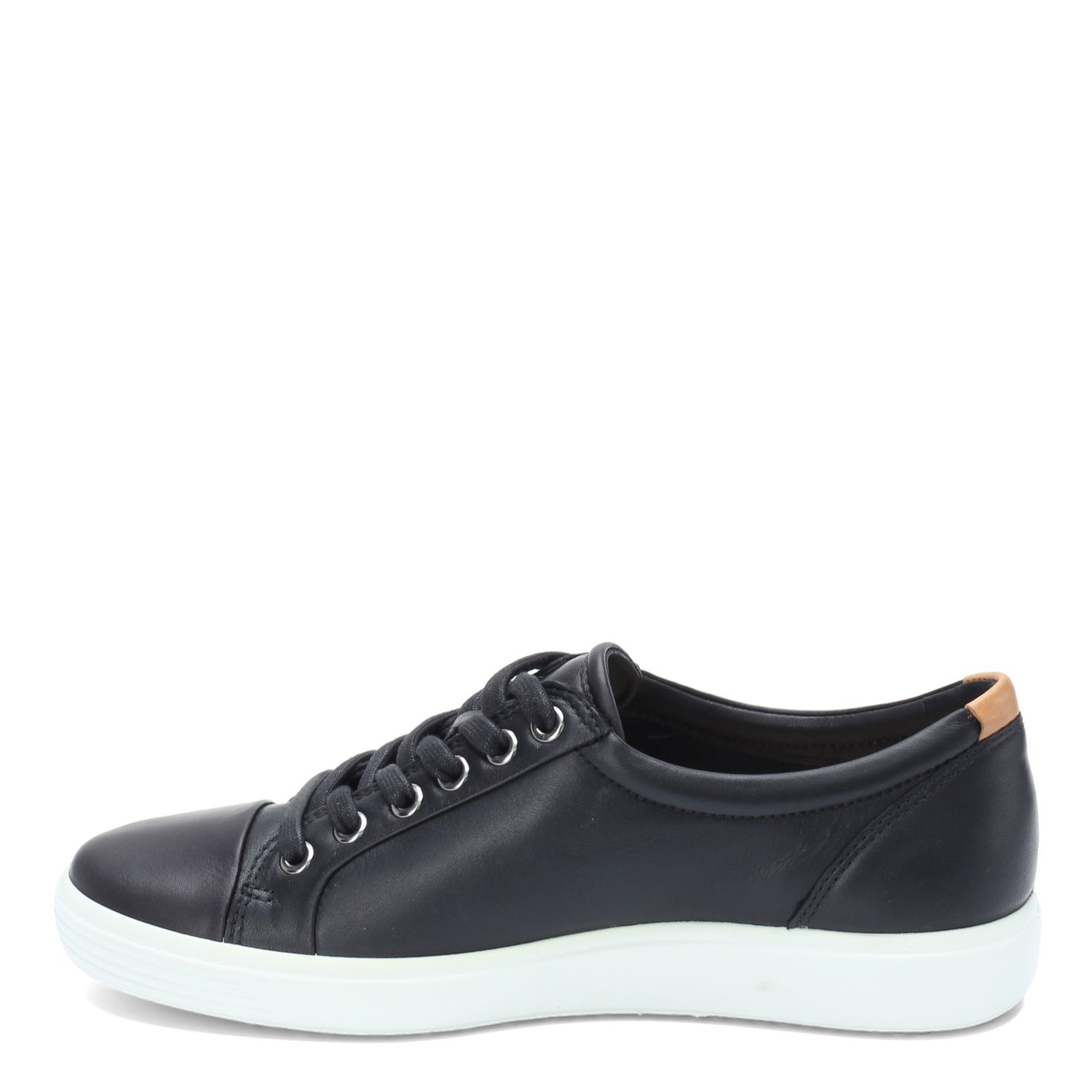 Peltz Shoes  Women's Ecco Soft 7 Lace up Shoe BLACK 430003-01001