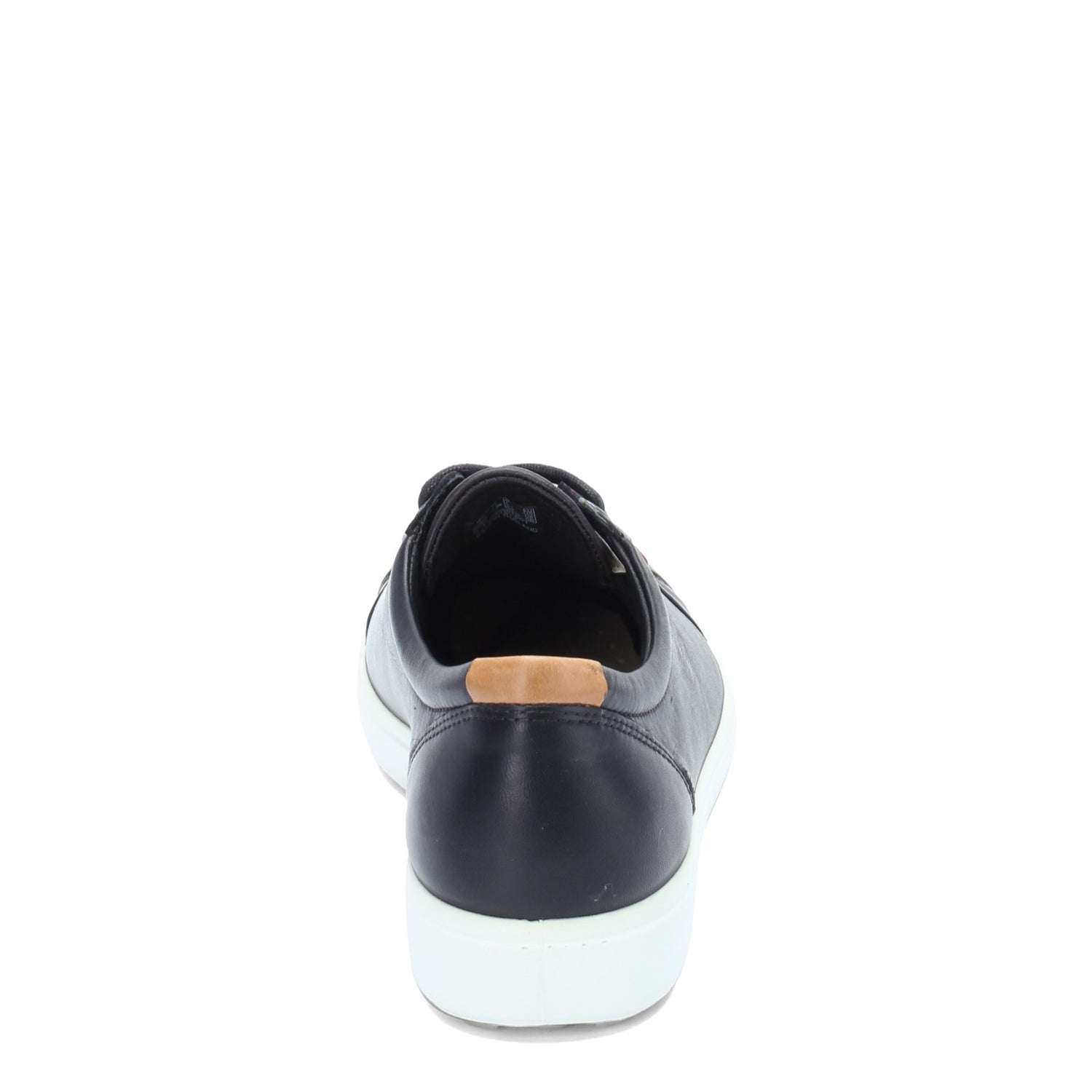 Peltz Shoes  Women's Ecco Soft 7 Lace up Shoe BLACK 430003-01001