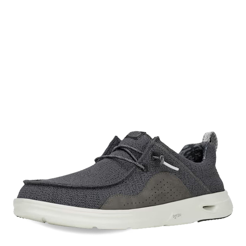 Men's Hey Dude Wally H2O Mesh Slip-On BLACK/MONUMENT GREY 43145-0NU