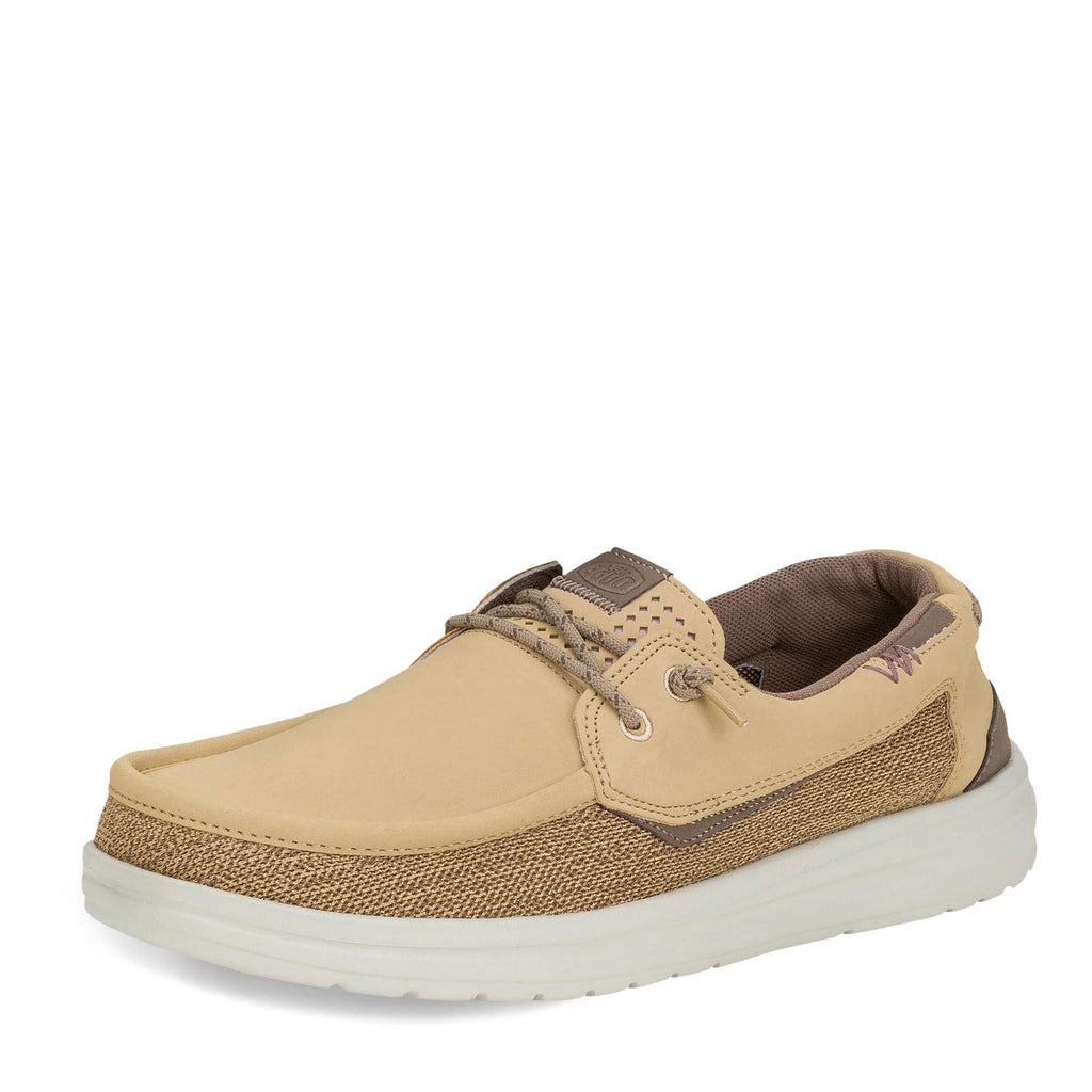 Men's Hey Dude Welsh Grip Boat Shoe BEIGE 43154-0NW