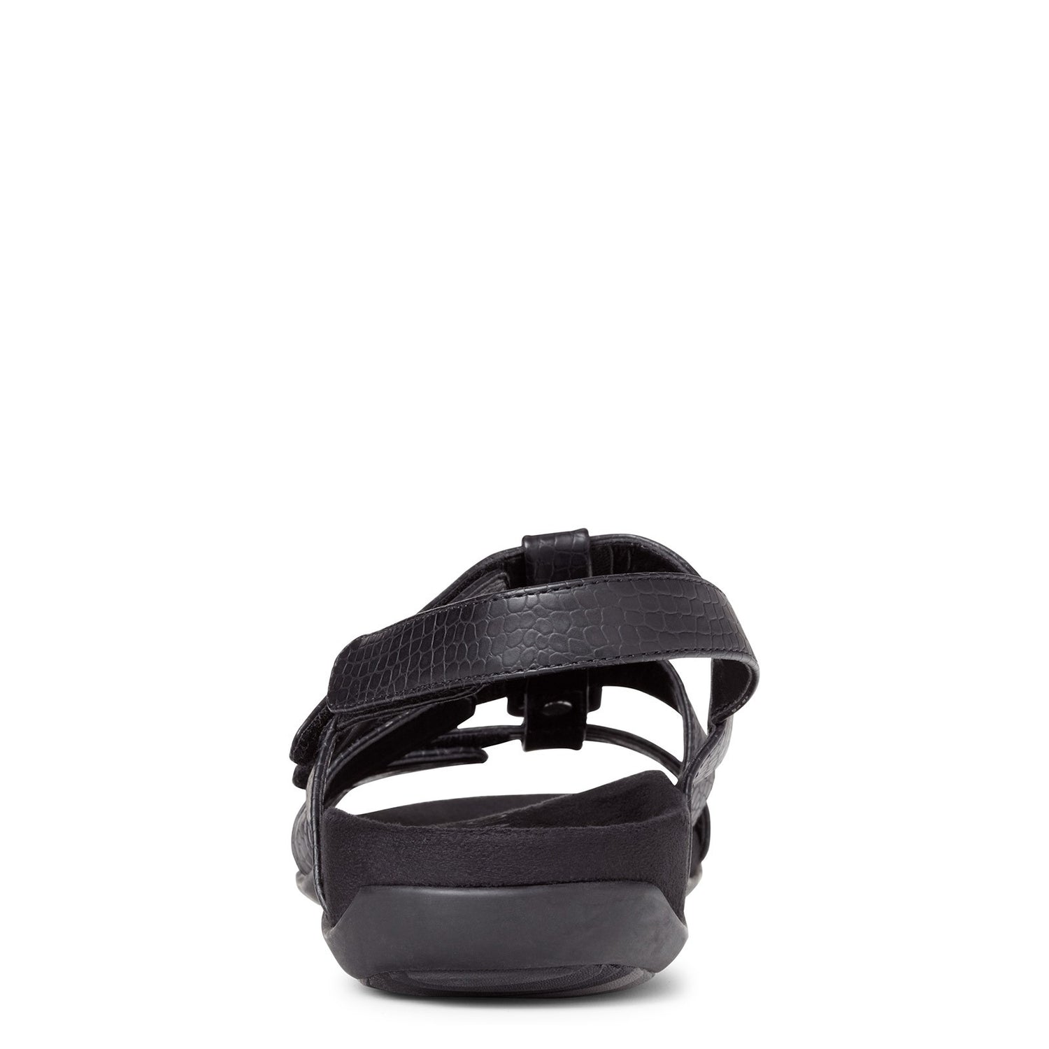 Peltz Shoes  Women's Vionic Amber Sandal BLACK CROCO 44AMBER-BLKCROC