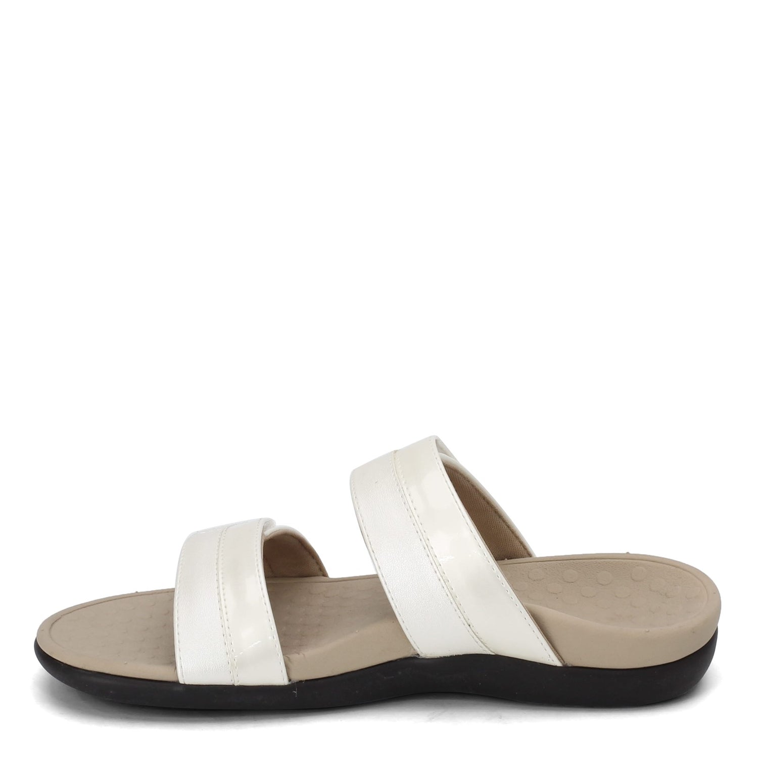 Peltz Shoes  Women's Vionic Shore Slide Sandal WHITE 44SHORE WHT