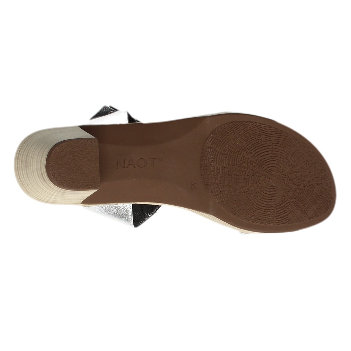 Peltz Shoes  Women's Naot Intact Sandal GREY SILVER 44107-NTC