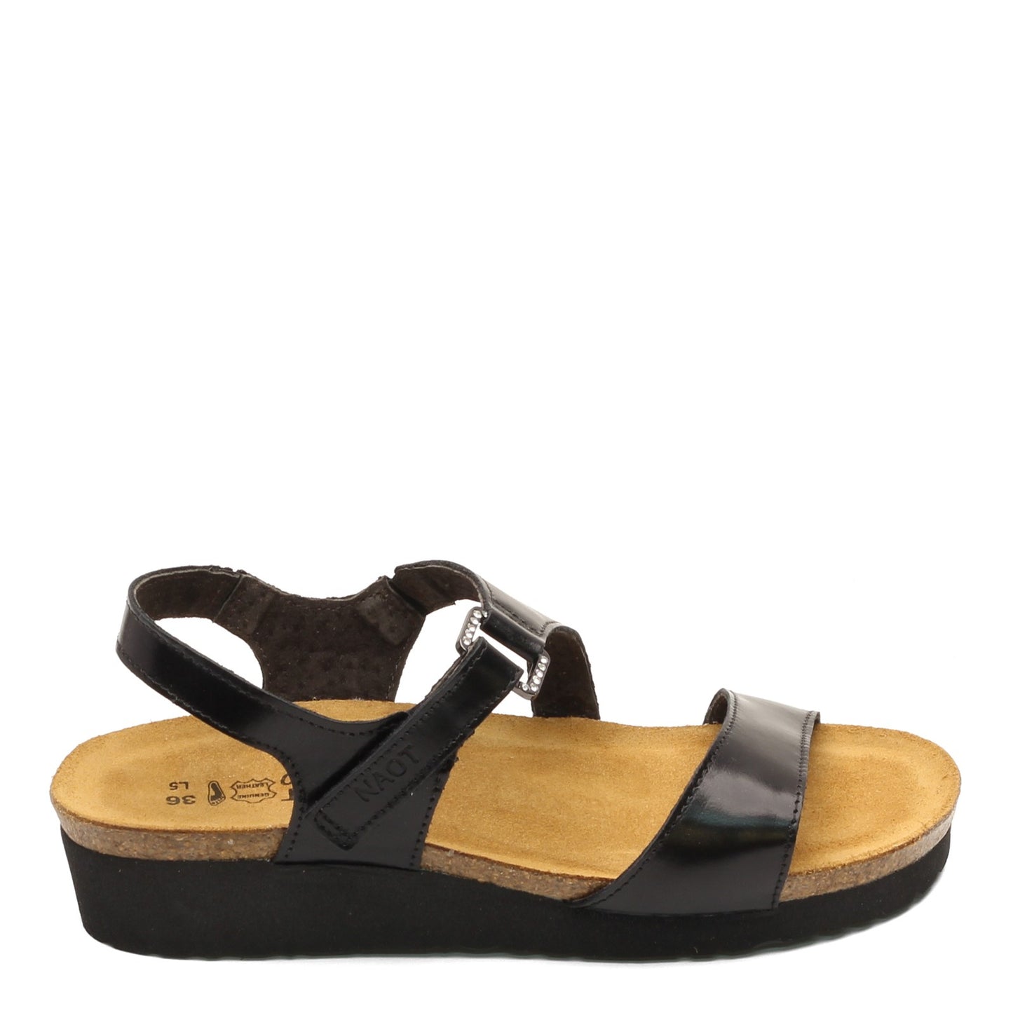 Peltz Shoes  Women's Naot Pamela Sandal Black Madras 4421-030