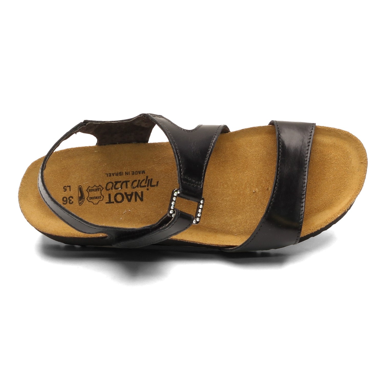 Peltz Shoes  Women's Naot Pamela Sandal Black Madras 4421-030