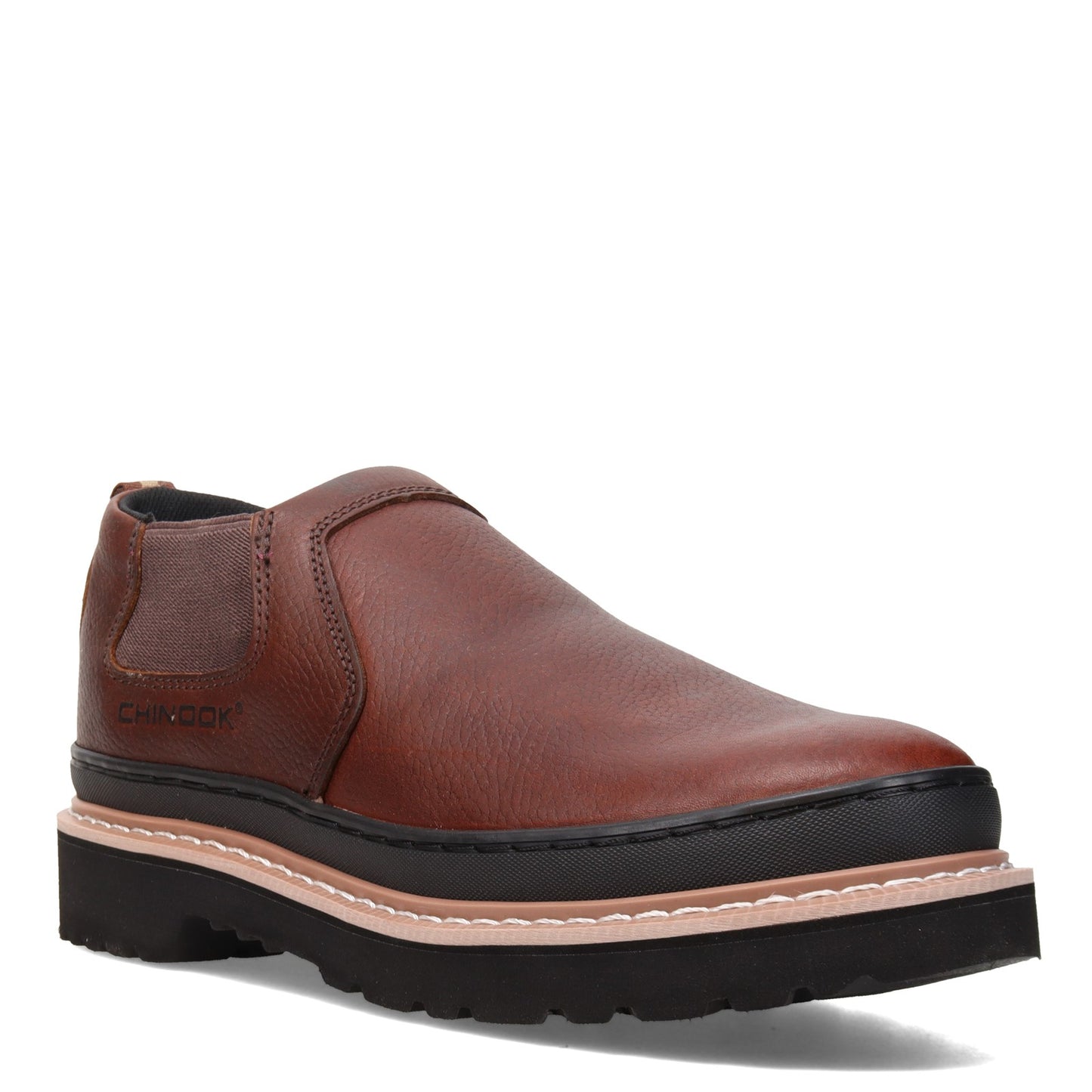 Peltz Shoes  Men's Chinook Romeo Slip-On BROWN 4435-201
