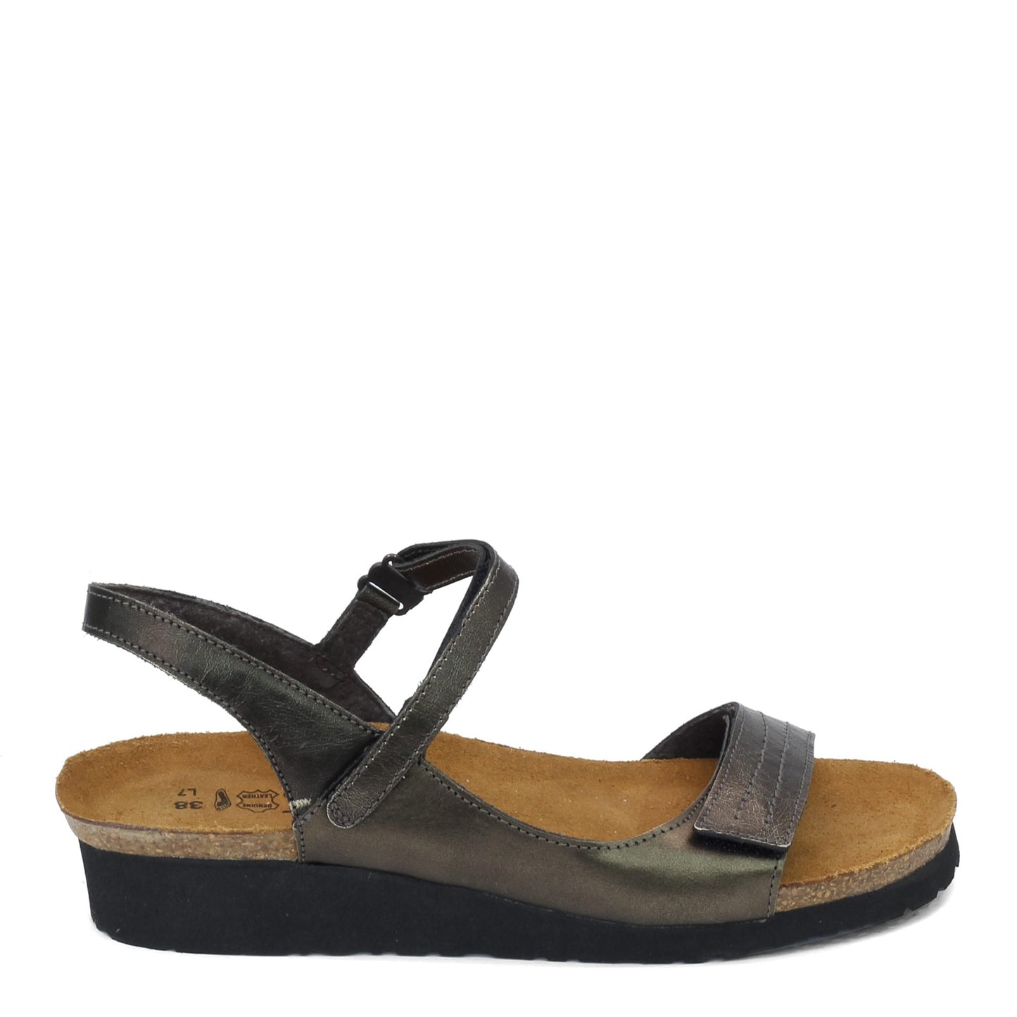 Peltz Shoes  Women's Naot Madison Sandal METAL 4454-195