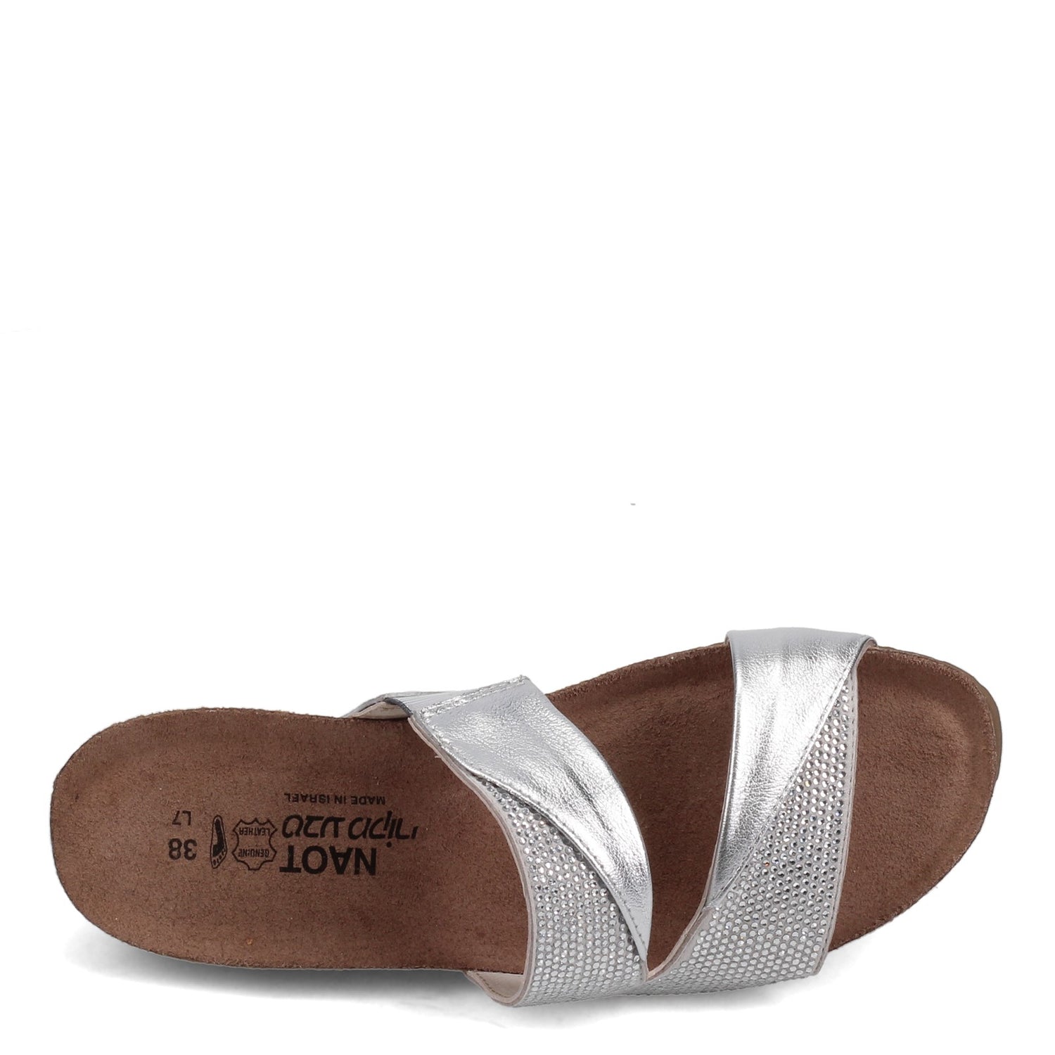 Peltz Shoes  Women's Naot Mila Sandal GREY SILVER 4461-NTJ