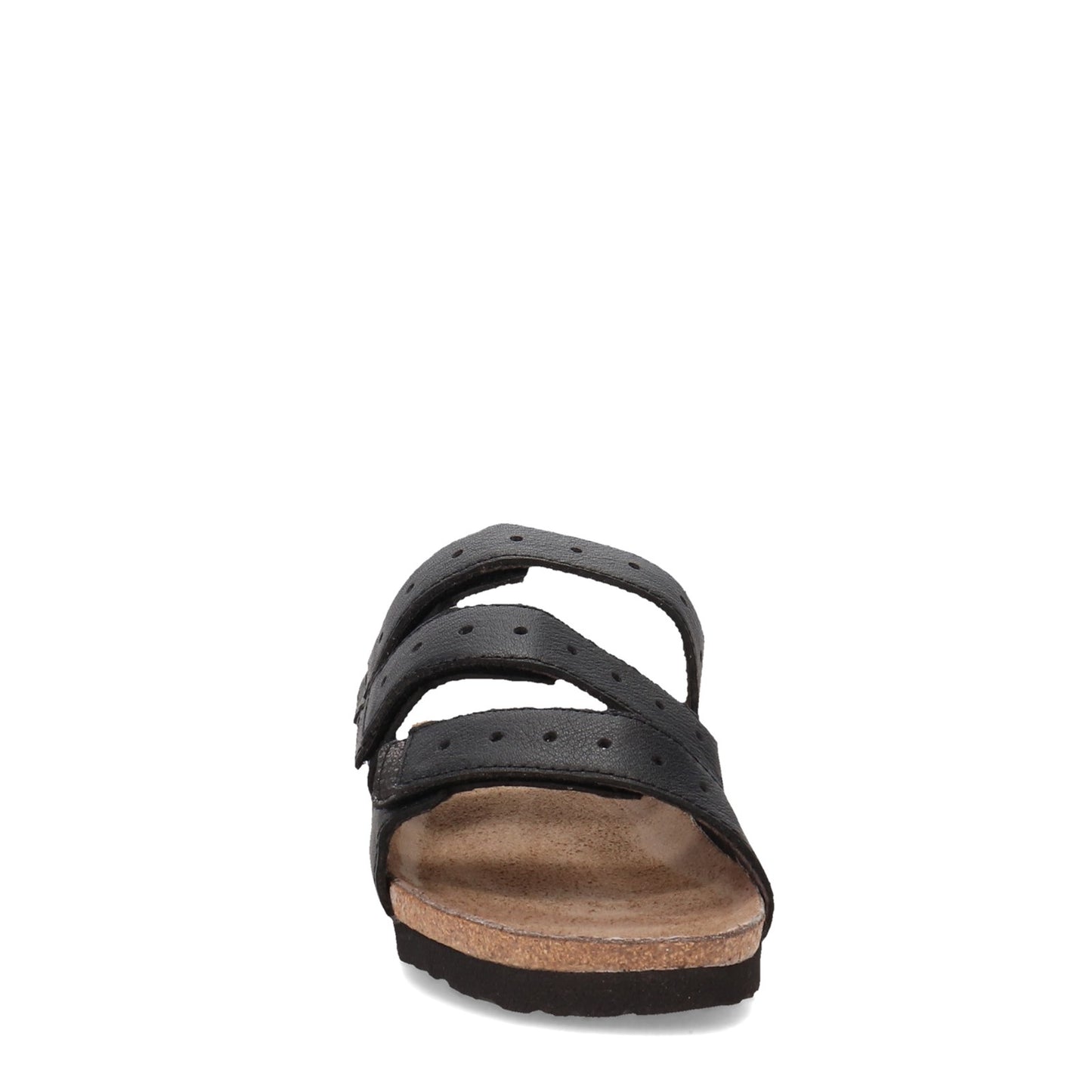 Peltz Shoes  Women's Naot Madelyn Sandal BLACK SILVER 4468-NPD