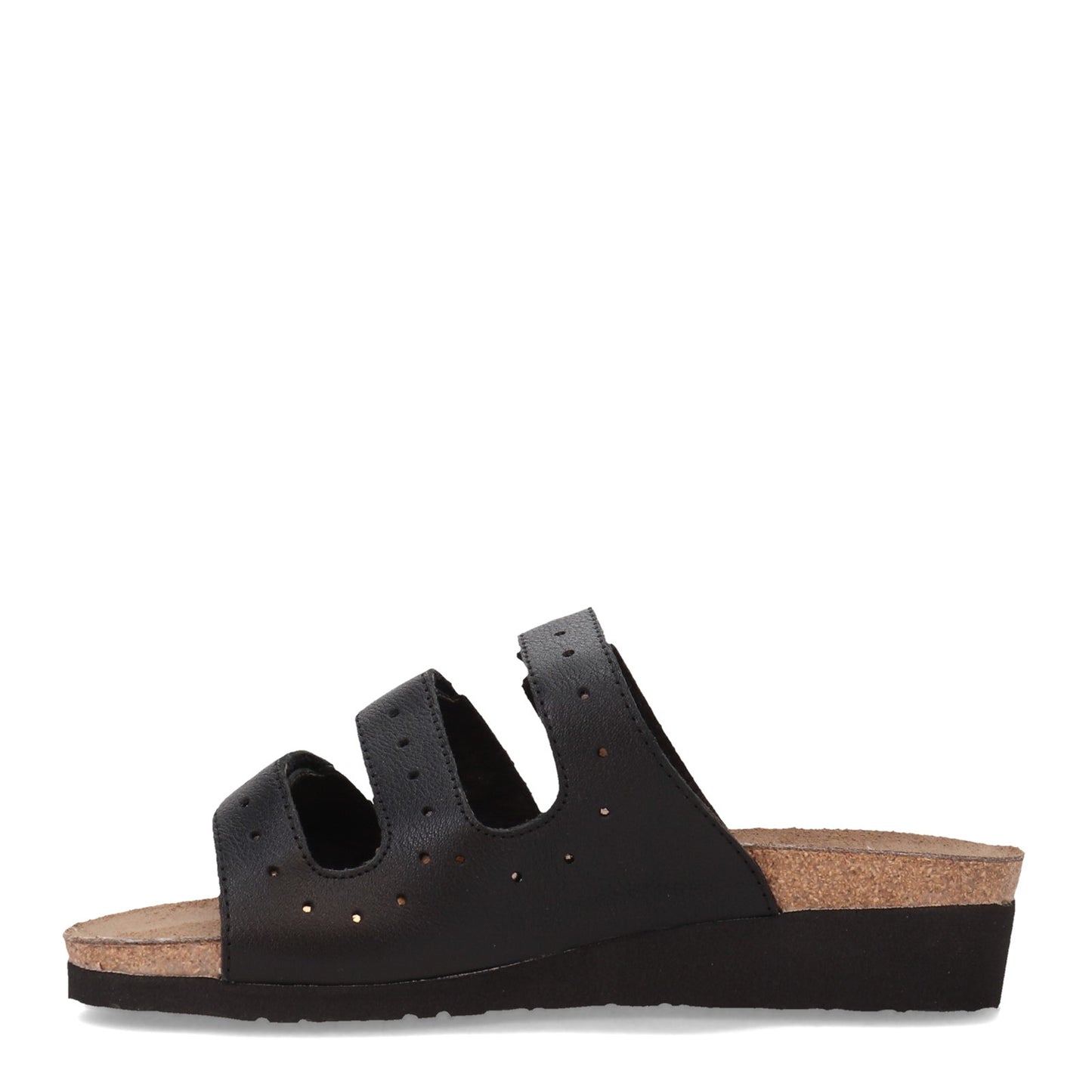 Peltz Shoes  Women's Naot Madelyn Sandal BLACK SILVER 4468-NPD
