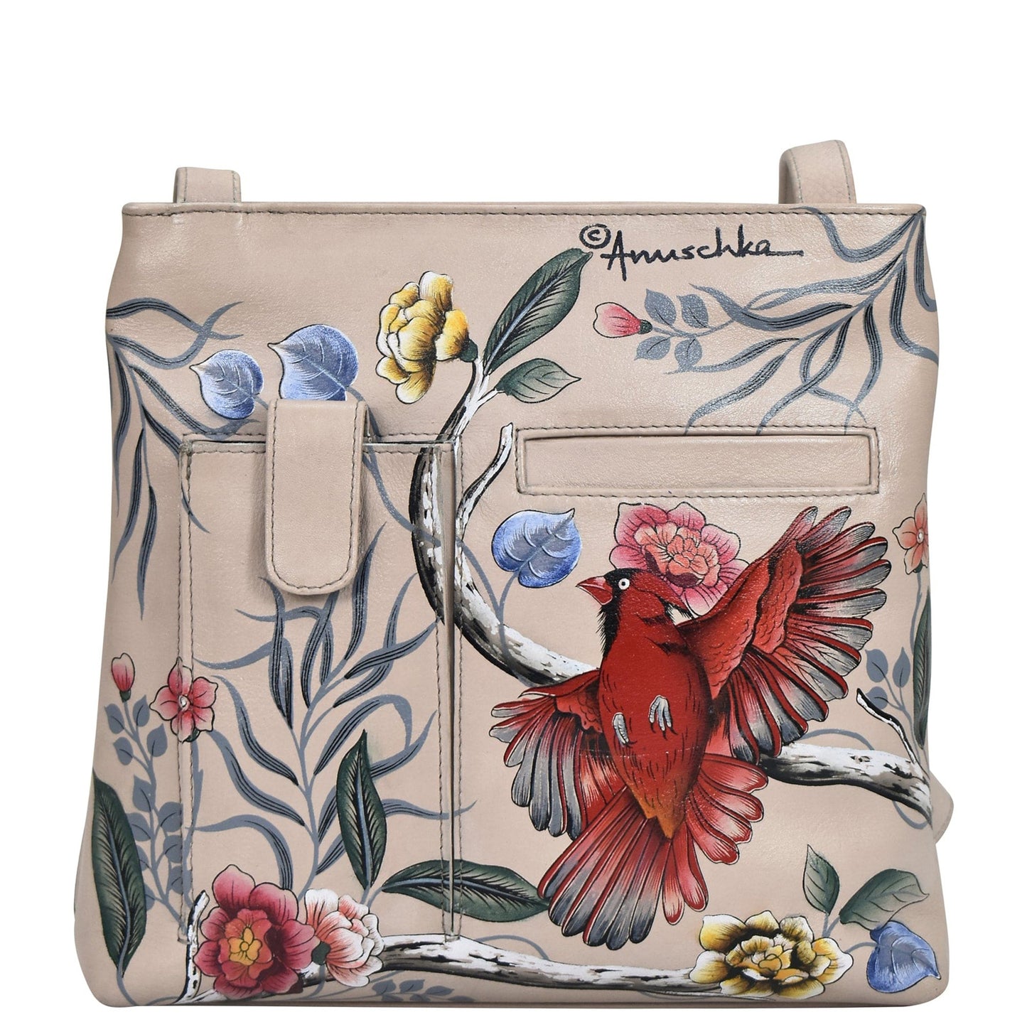 Peltz Shoes  Anuschka Small Travel Companion Cardinal Family 447-CDF