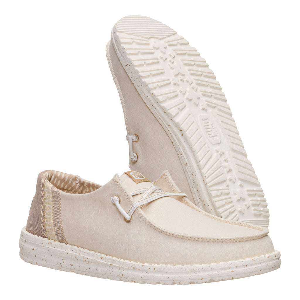 Women's Hey Dude Wendy Slip-On BRUSHED LINEN TAN 44709-265