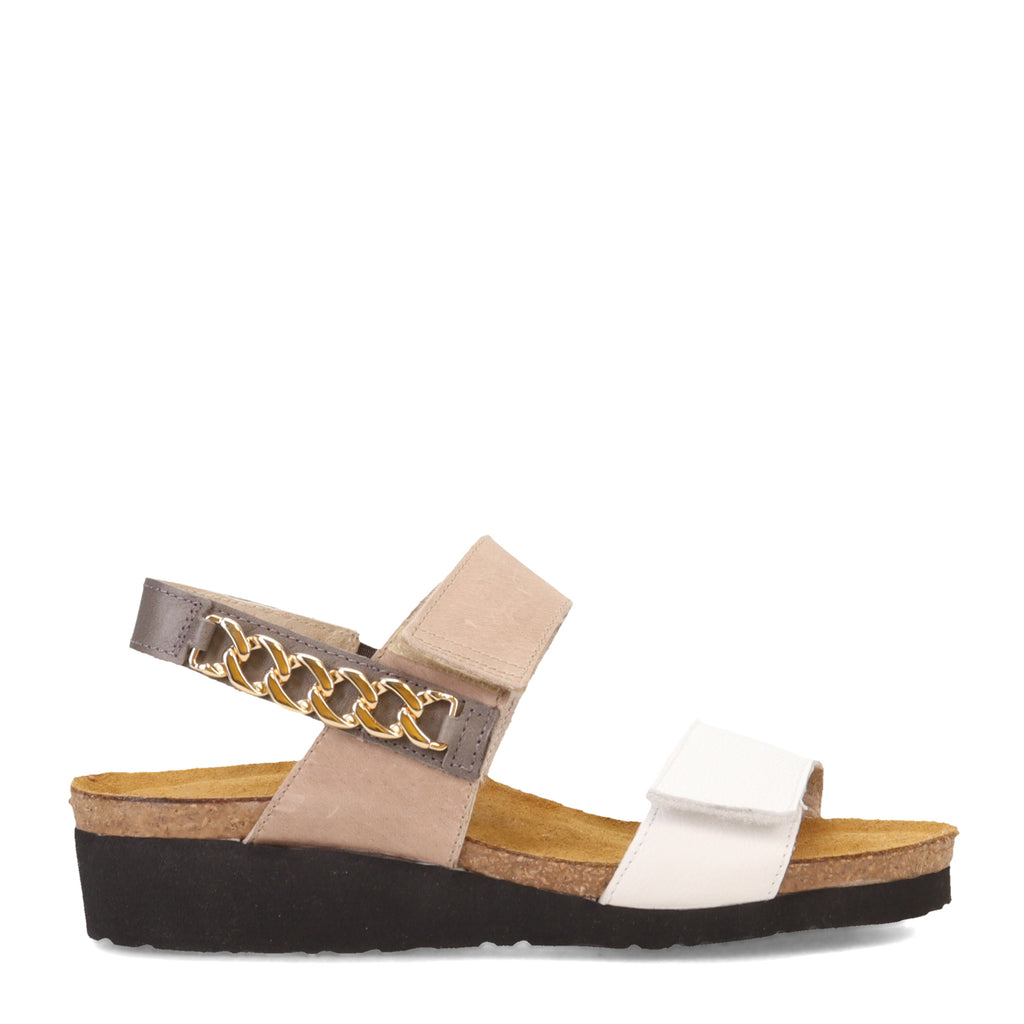 Women's Naot Eliana Sandal White/Khaki/Foggy Gray 4473-WHG