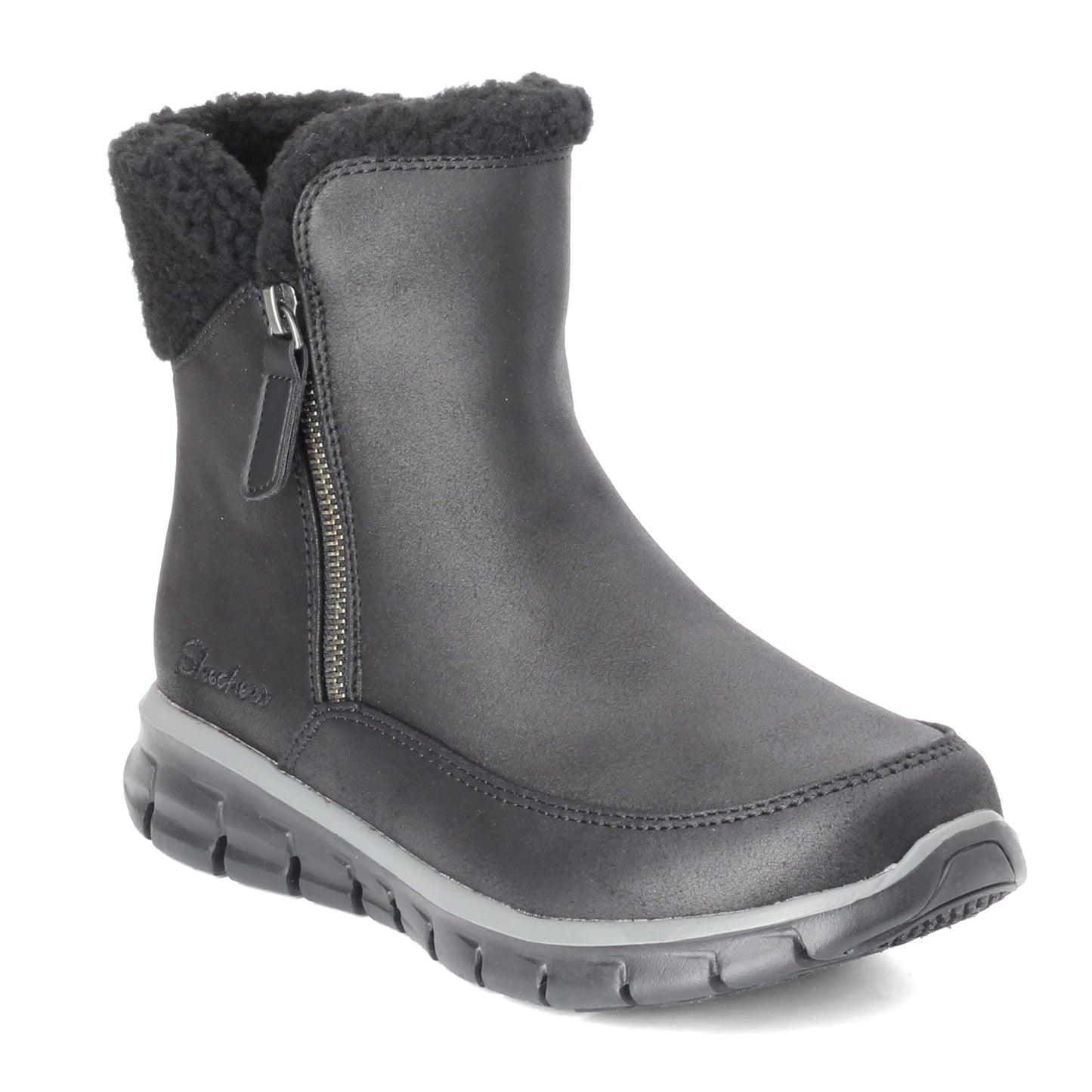 Peltz Shoes  Women's Skechers Synergy - Collab Boot Black 44779-BBK