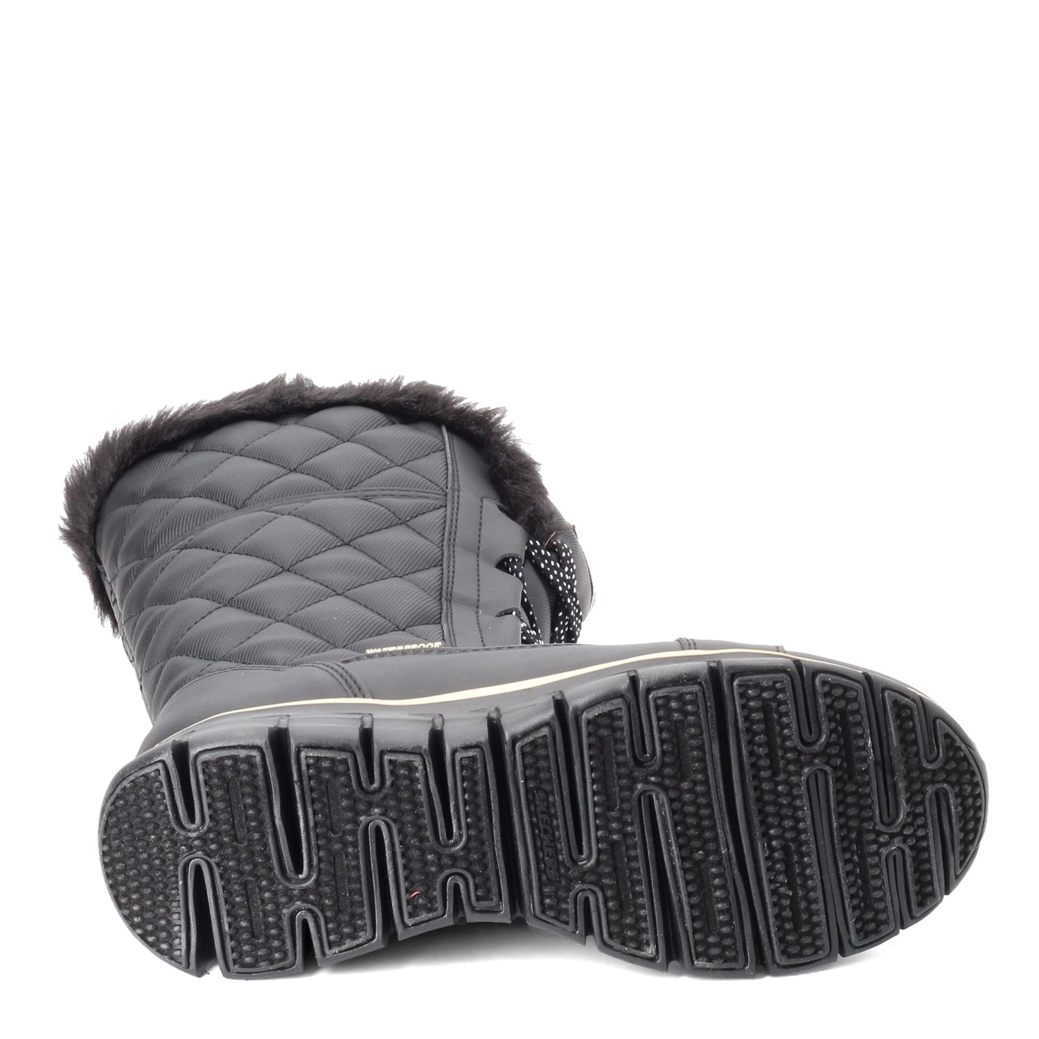 Peltz Shoes  Women's Skechers Synergy - Real Estate Boot BLACK 44993-BLK
