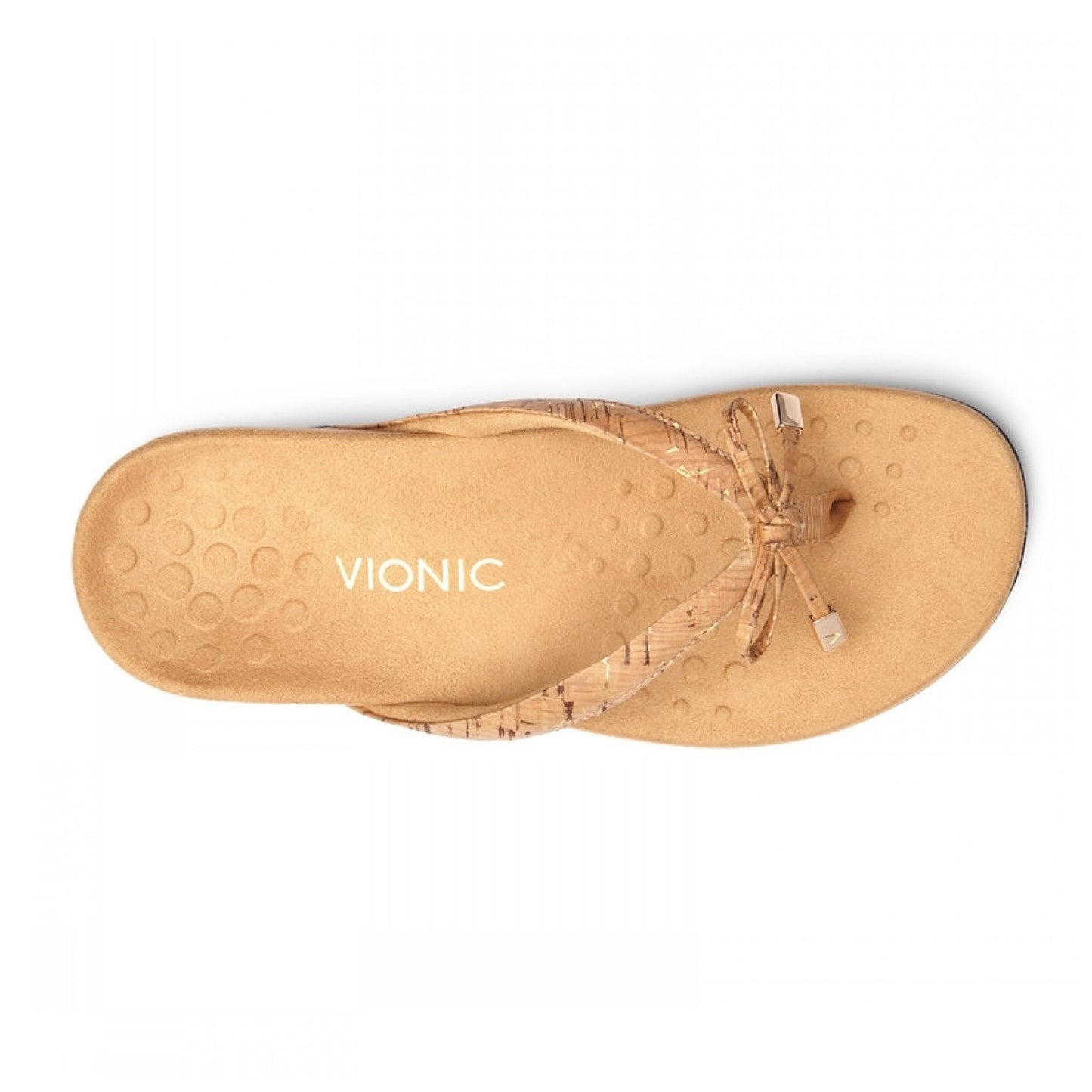 Peltz Shoes  Women's Vionic Bella II Sandal CORK GOLD 44BELLAII GLDCR