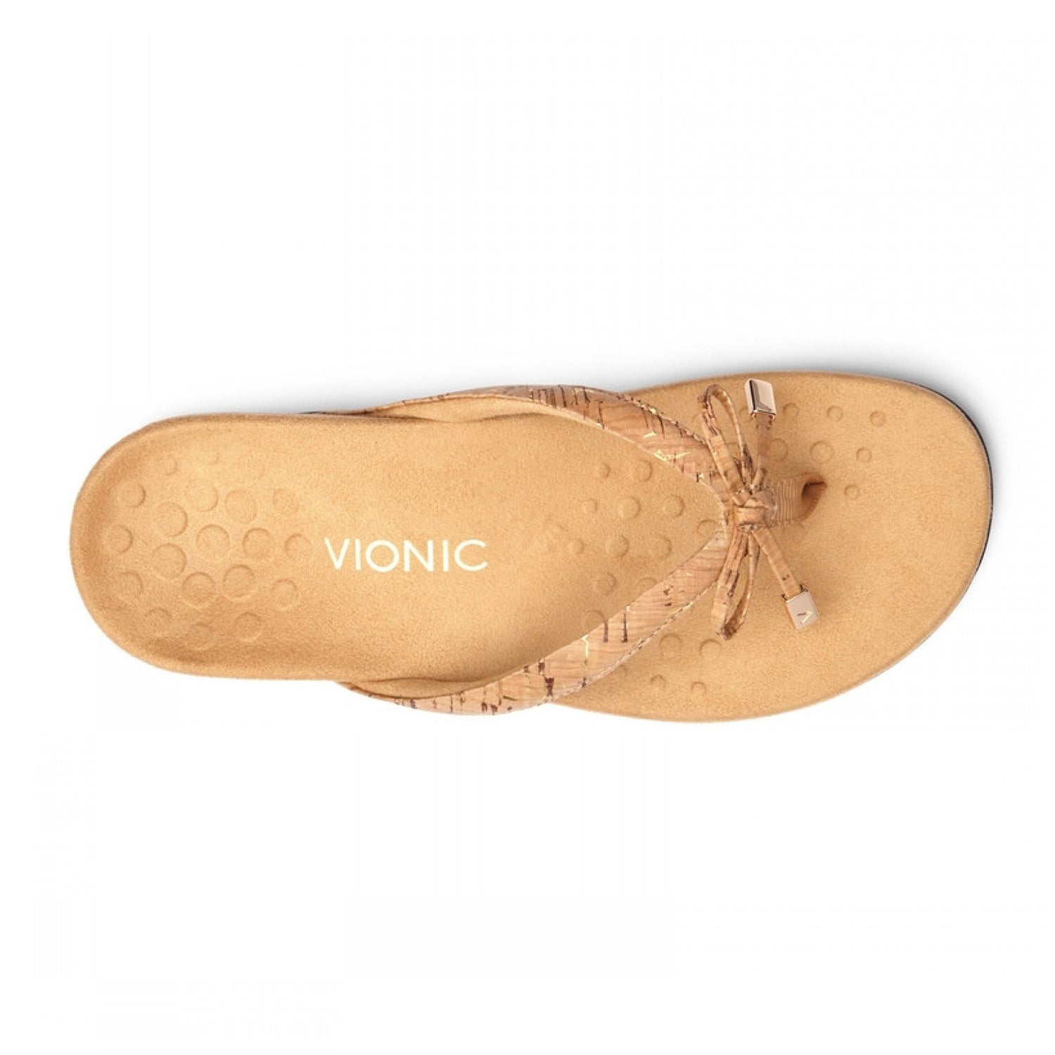 Peltz Shoes  Women's Vionic Bella II Sandal CORK GOLD 44BELLAII GLDCR