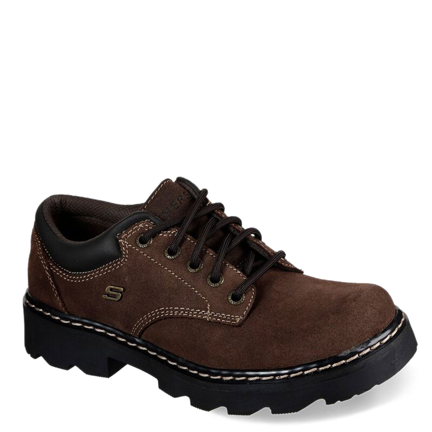 Peltz Shoes  Women's Skechers Parties Mate Oxford BROWN 45120-CHSD