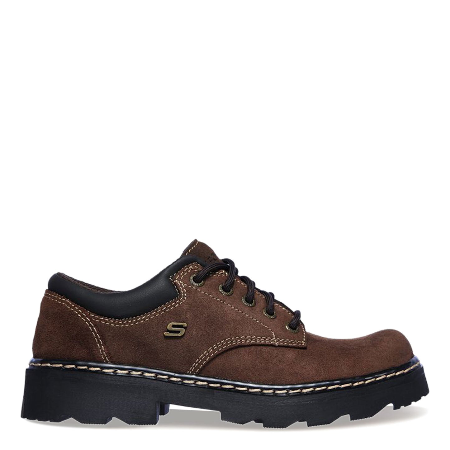 Peltz Shoes  Women's Skechers Parties Mate Oxford BROWN 45120-CHSD