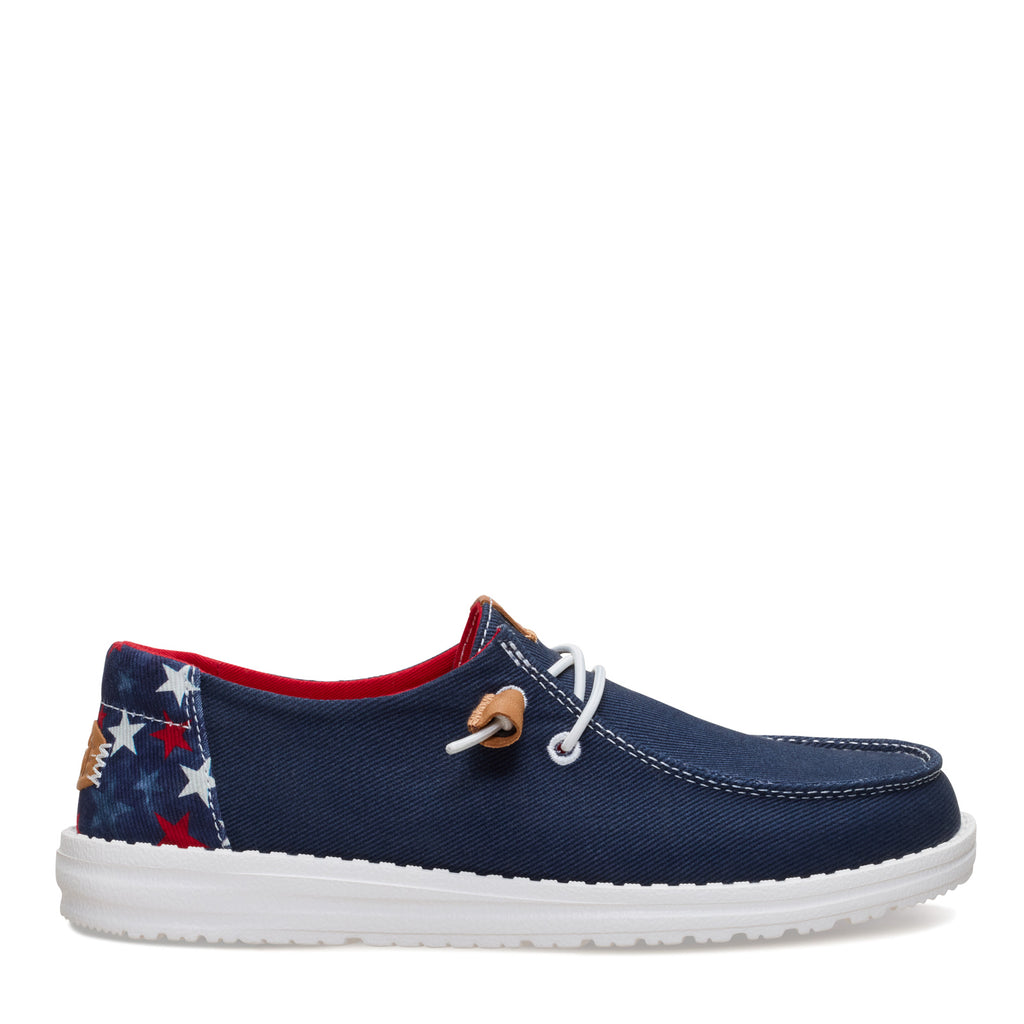 Women's Hey Dude Wendy Slip-On NAVY AMERICANA 45416-4HQ