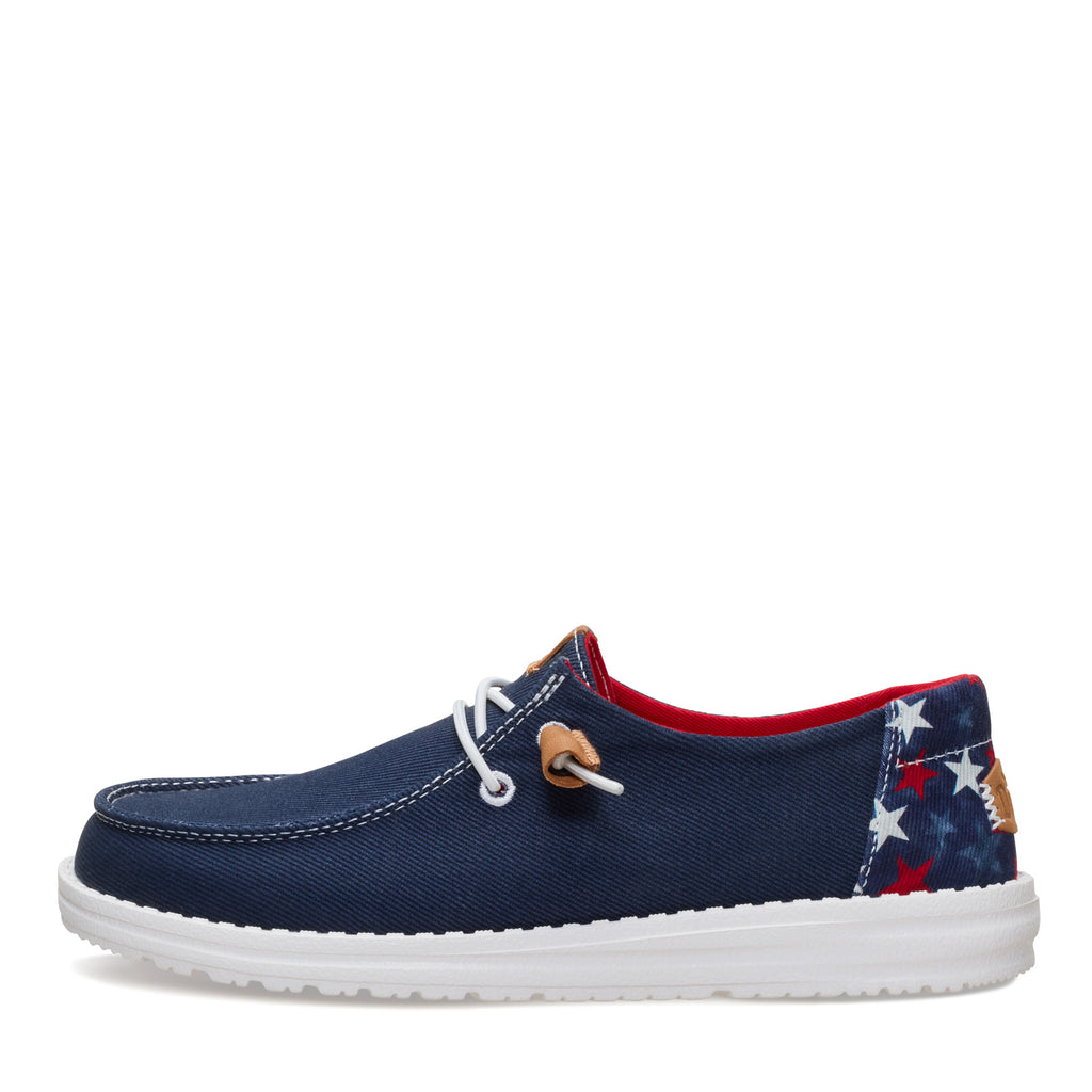 Women's Hey Dude Wendy Slip-On NAVY AMERICANA 45416-4HQ