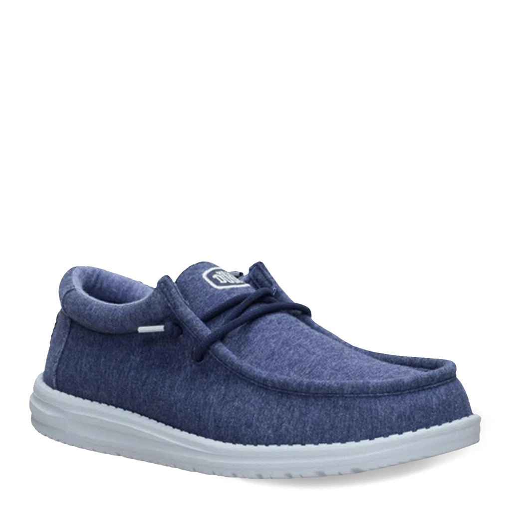 Men's Hey Dude Wally Stretch Slip-On NAVY JERSEY 45433-410