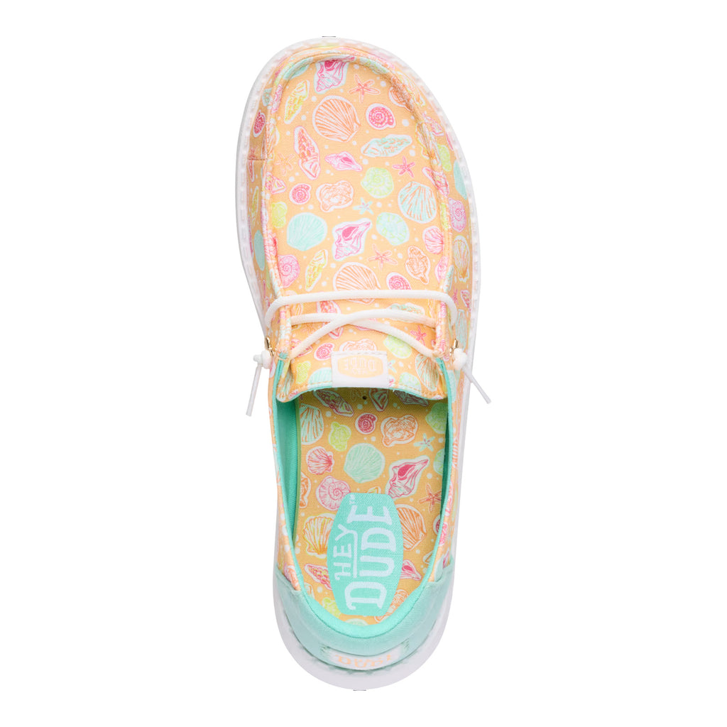 Women's Hey Dude Wendy Slip-On PEACH SEASHELLS 45691-85X